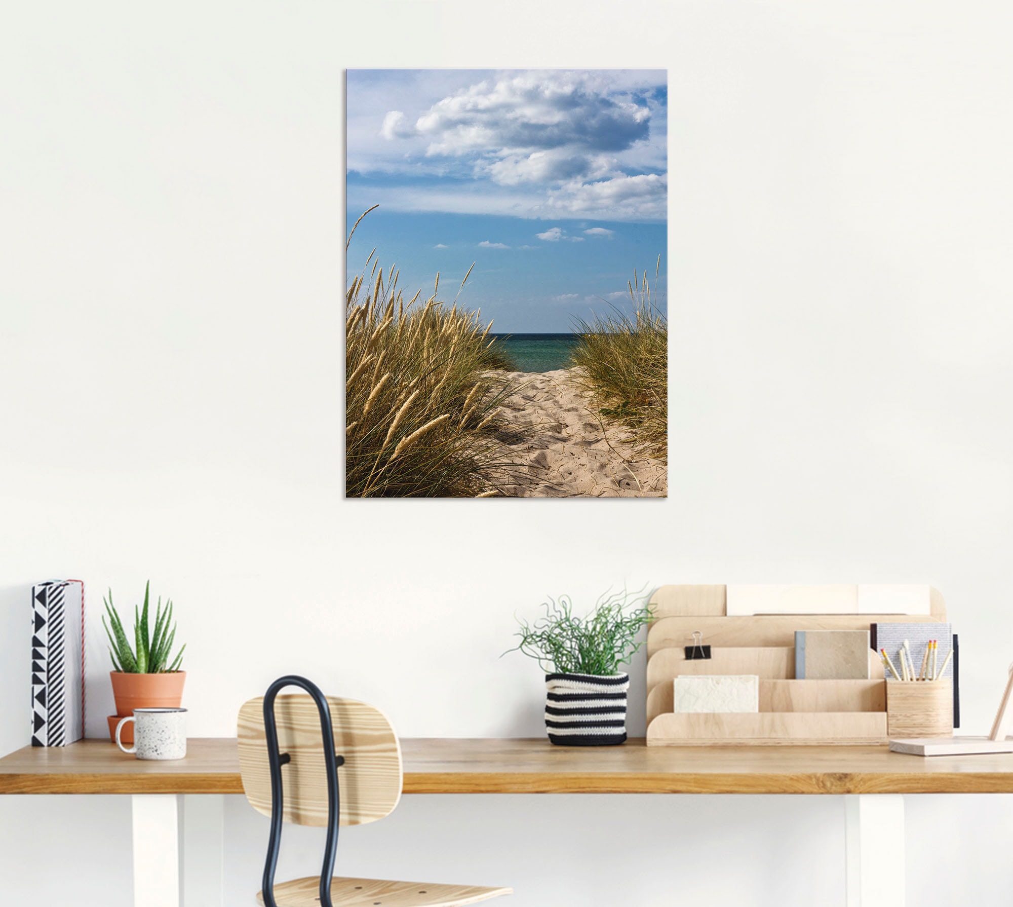 Artland Wandbild »Strandzugang an der Ostsee - Dänemark 9«, Strand, (1 St.), als Alubild, Outdoorbild in verschied. Größen
