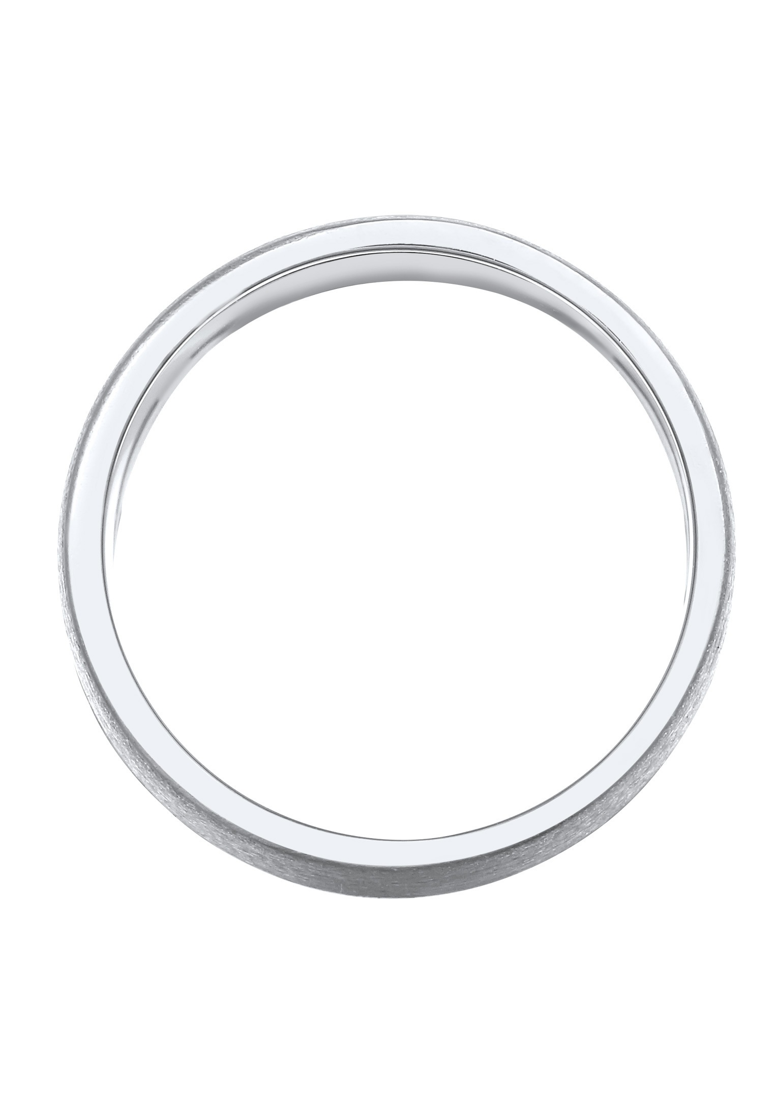 Elli Silberring »Ring Bandring Breit Matt Gebürstet Basic 925 Silber«