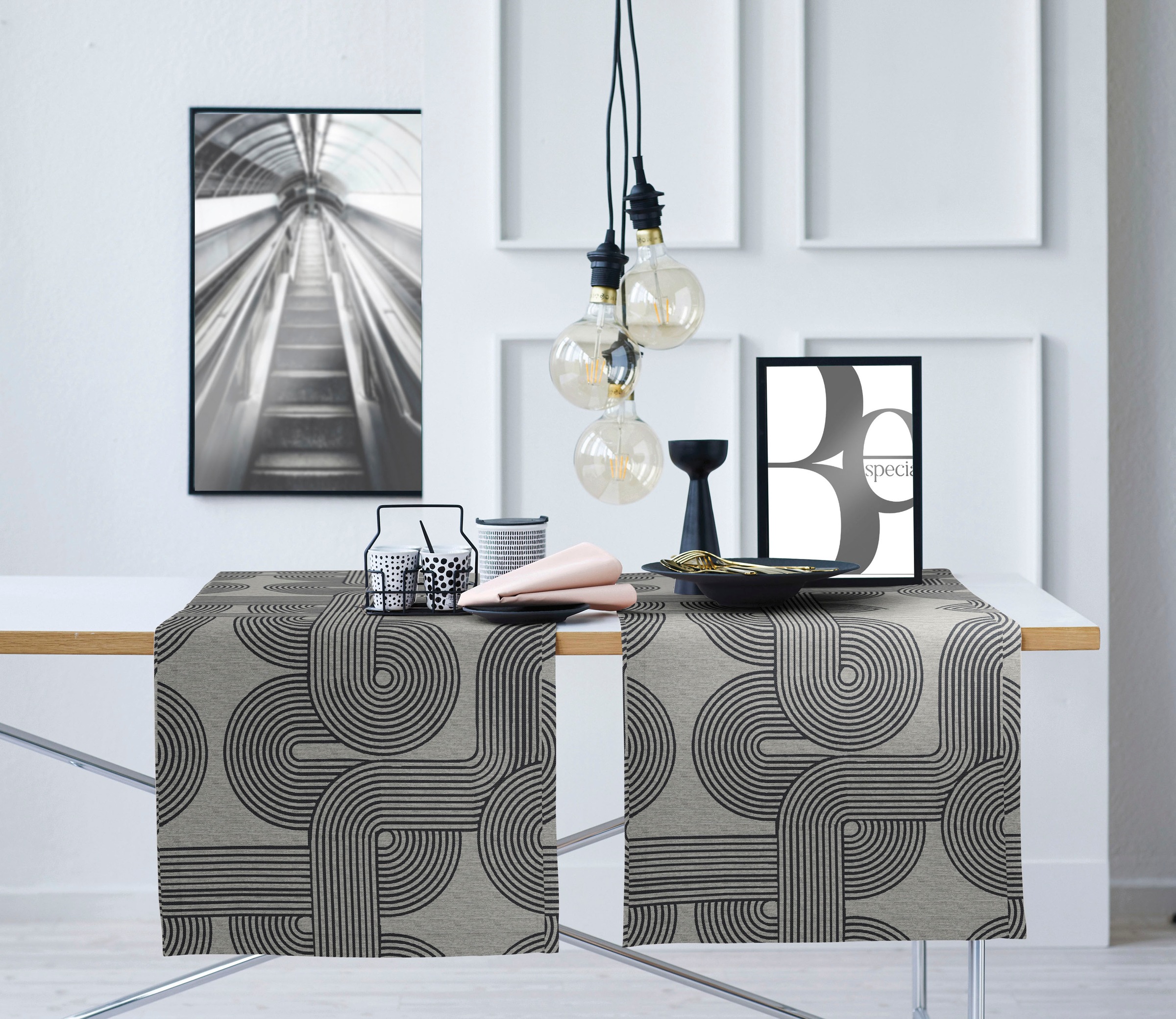 APELT Tischläufer »Nova, LOFT STYLE, Jacquard«, (1 St.)