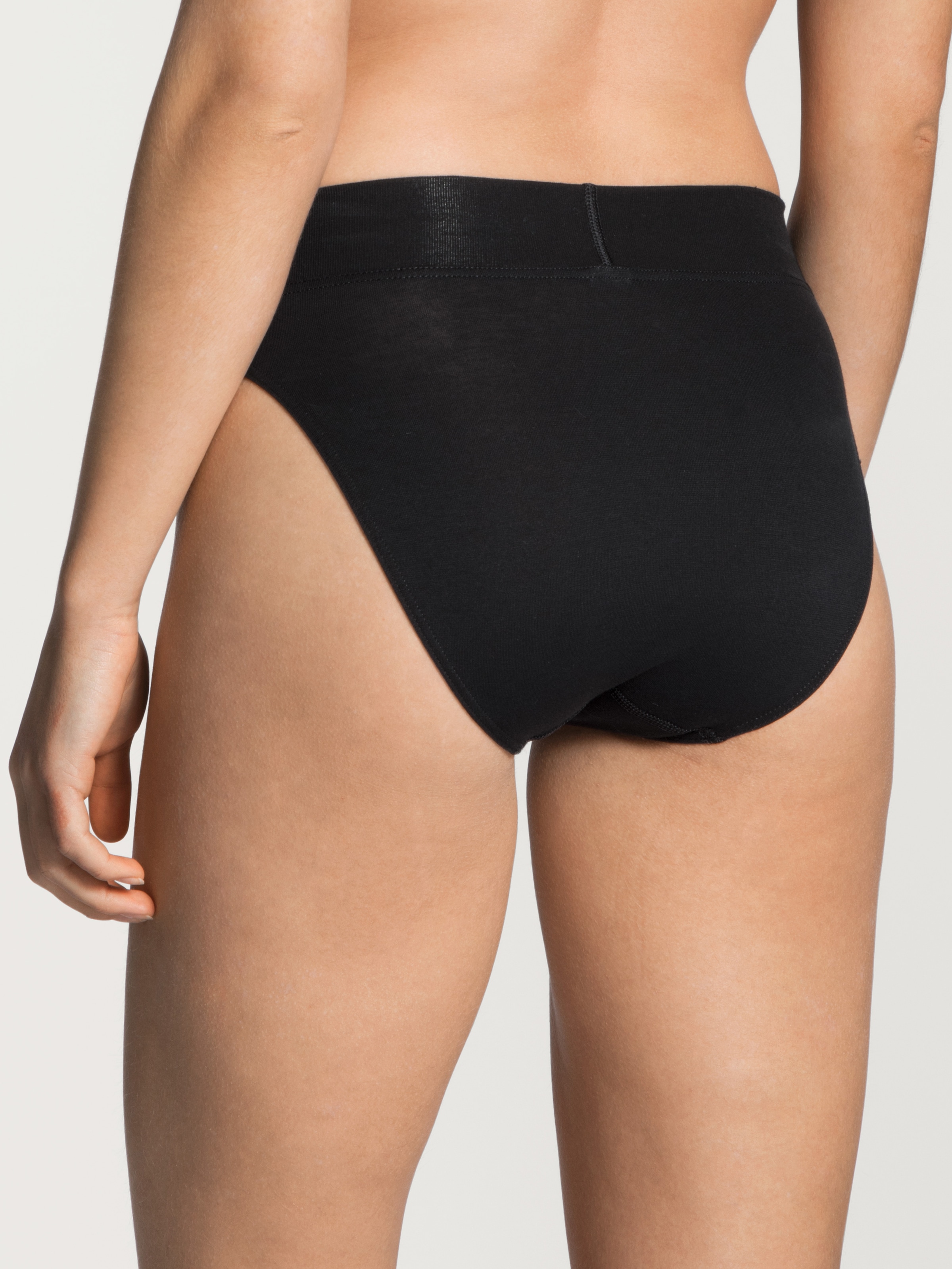 CALIDA High-Waist-Slip »Elastic Duopack«, (2er Pack), breiter Softbund, elastisch, atmungsaktiv, weich