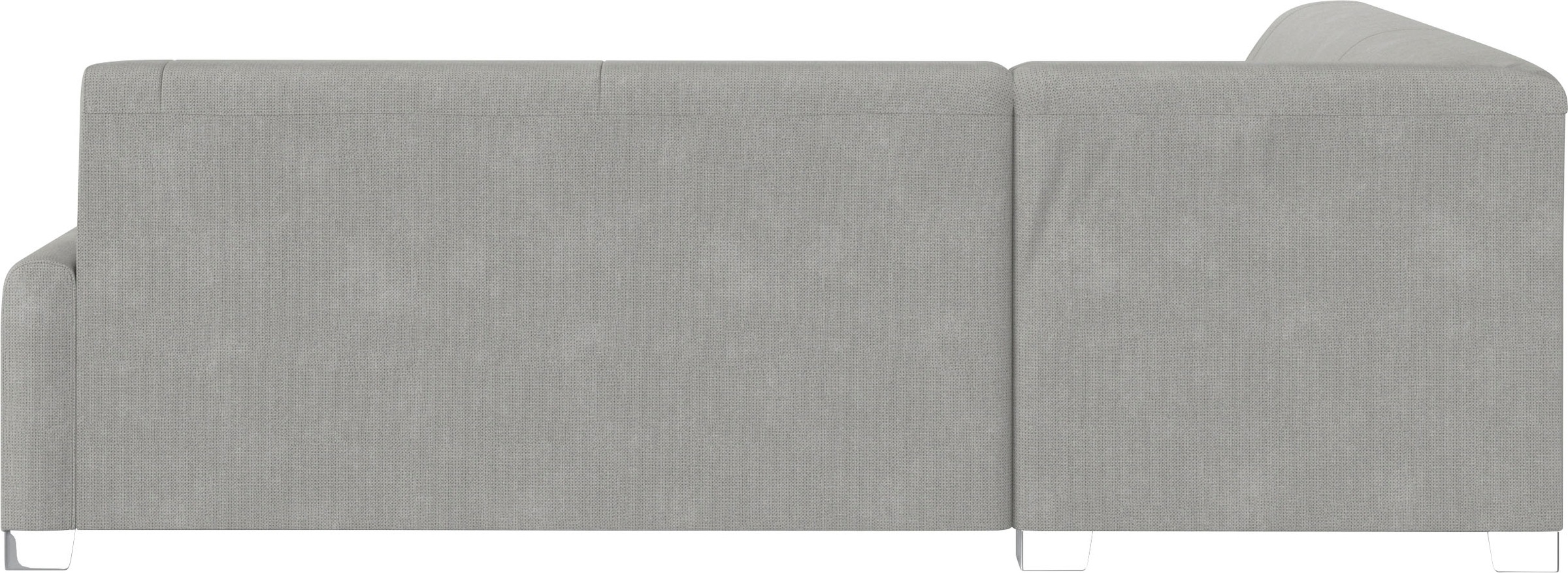 DOMO collection Ecksofa »Anzio in kubischer Formensprache, flache Armlehnen, L-Form«, Wahlweise mit Bettfunktion und Federkern für hohen Sitzkomfort