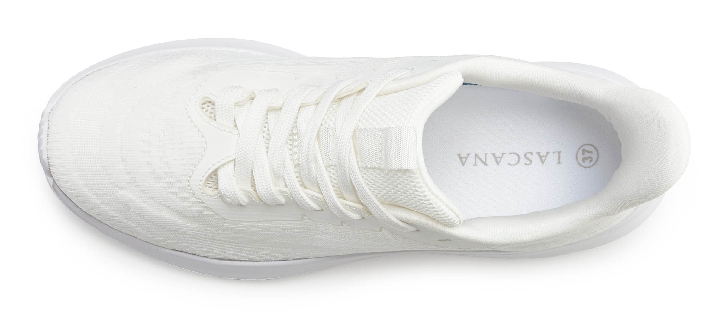 LASCANA Sneaker »Halbschuh, Schnürschuh, Sportschuh«  Freizeitschuh aus Textil-Material in leuchtenden Trendfarben VEGAN