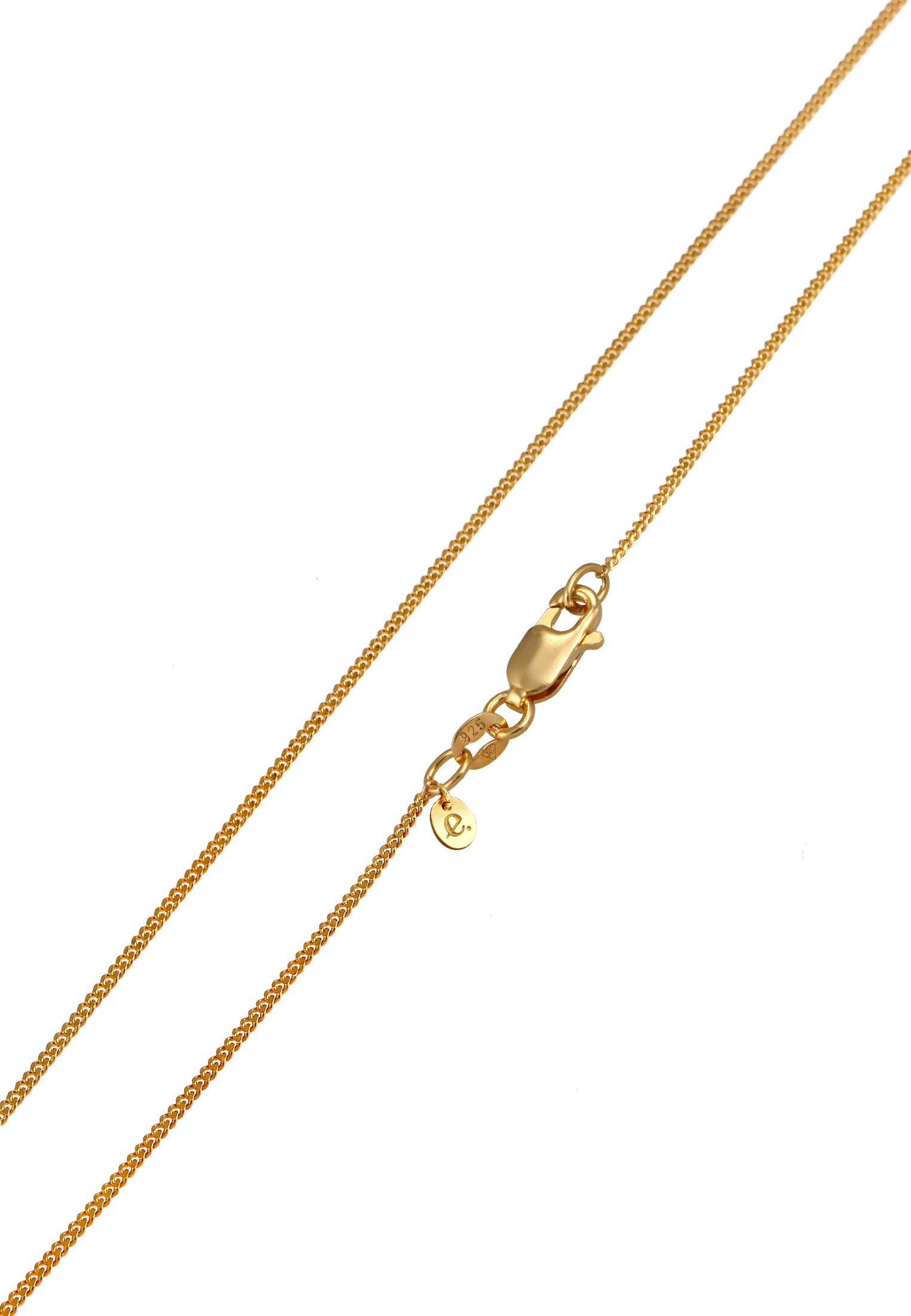 Elli Premium Silberkette »Halskette Morganite Pfirsich Diamantschliff 925 Sterling Silber«