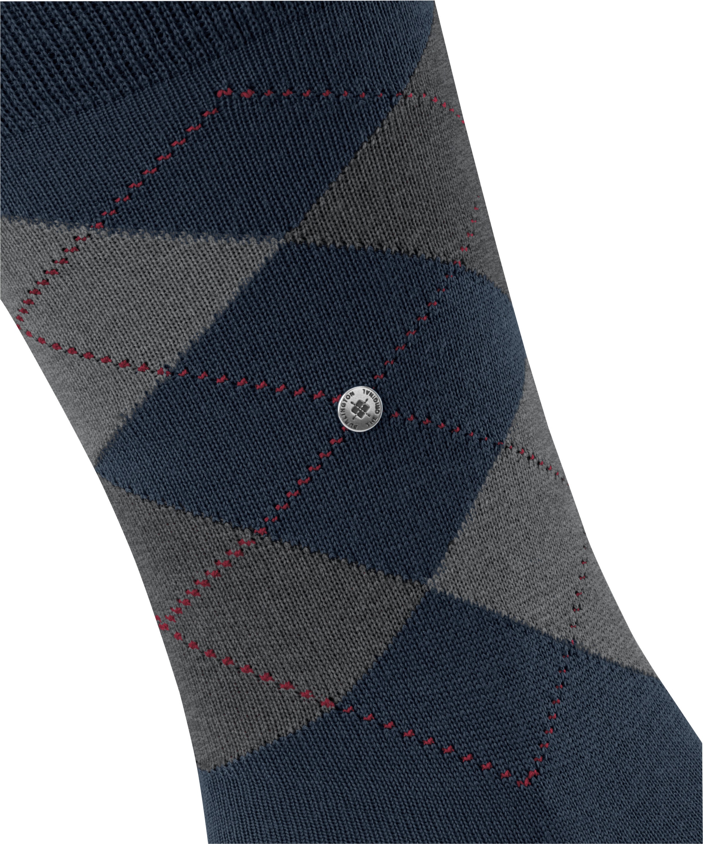 Burlington Socken »Edinburgh« Einheitsgröße 40-46, klassisches Argyle-Muster, wärmende Wollmischung