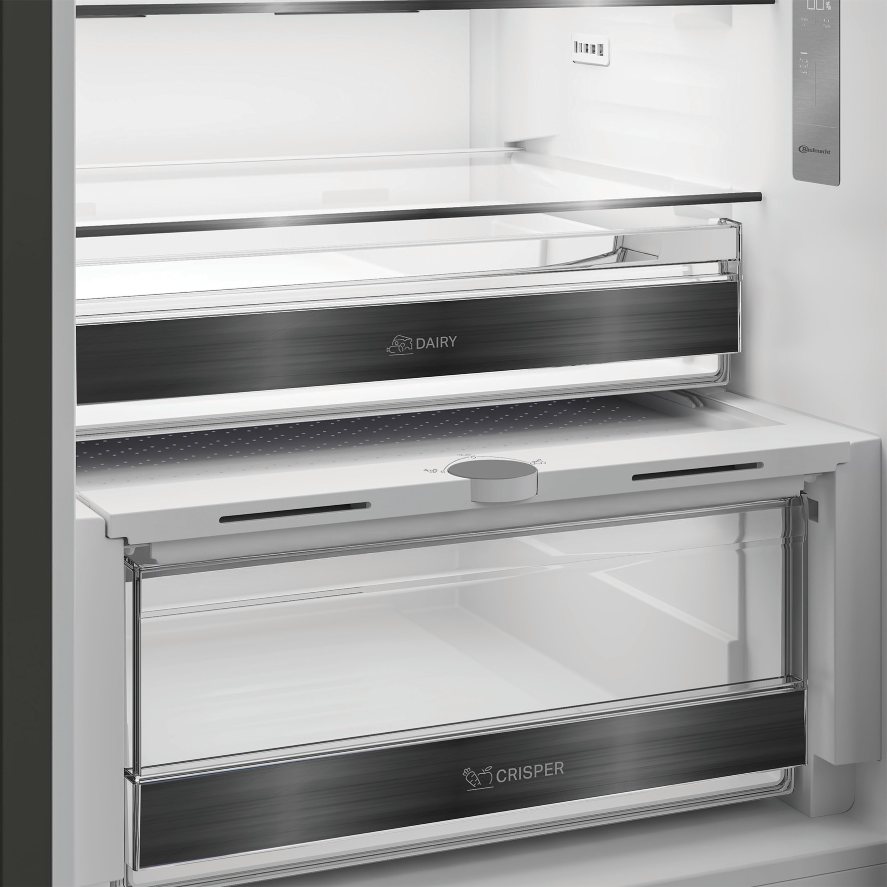 BAUKNECHT Kühl-/Gefrierkombination »KGDNF 20C IN« 203,5 cm hoch 59,5 cm breit FreshShield