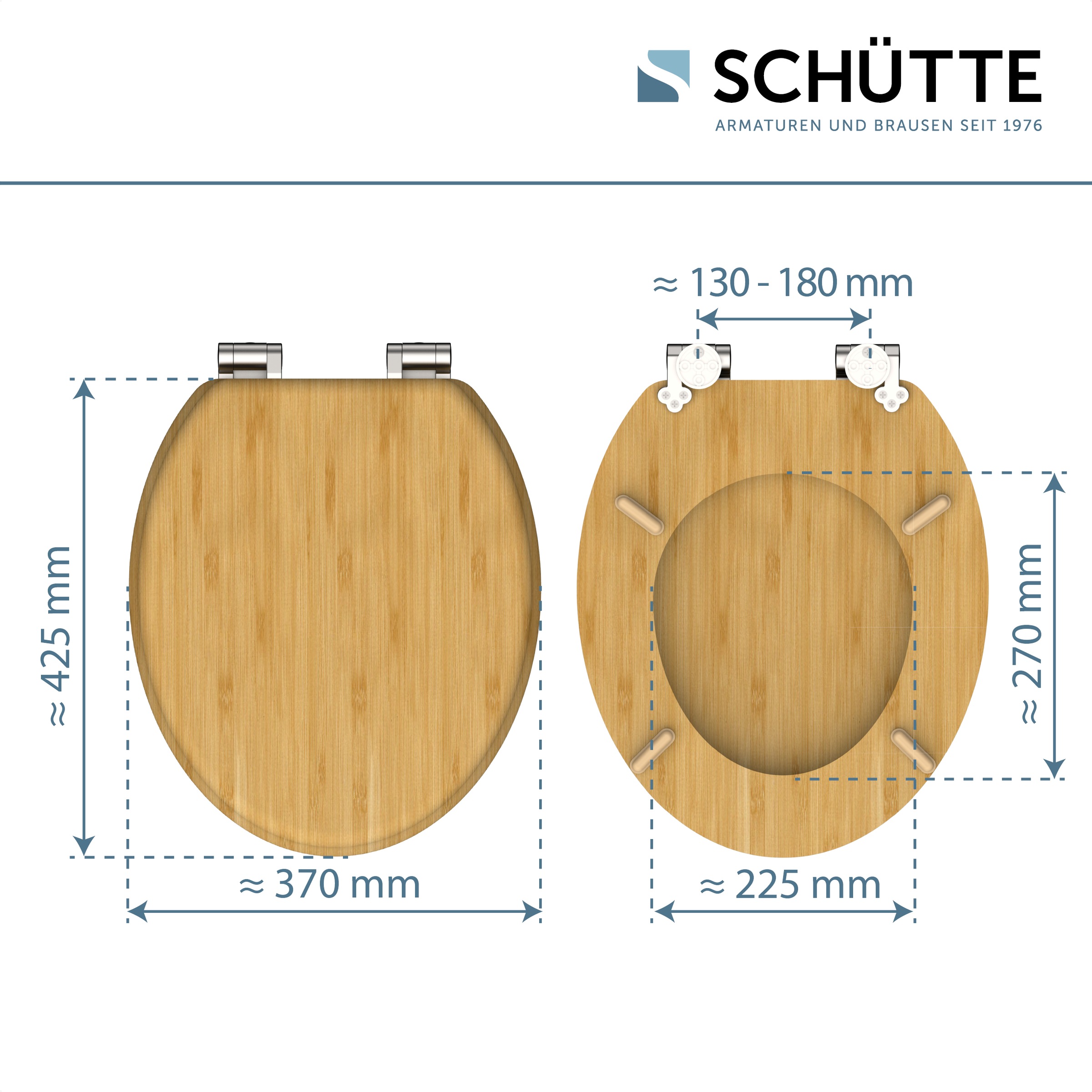 Schütte WC-Sitz »Bambus« 1 Stk. tlg. bruchsicher und kratzfest, Absenkautomatik, Standardmaß