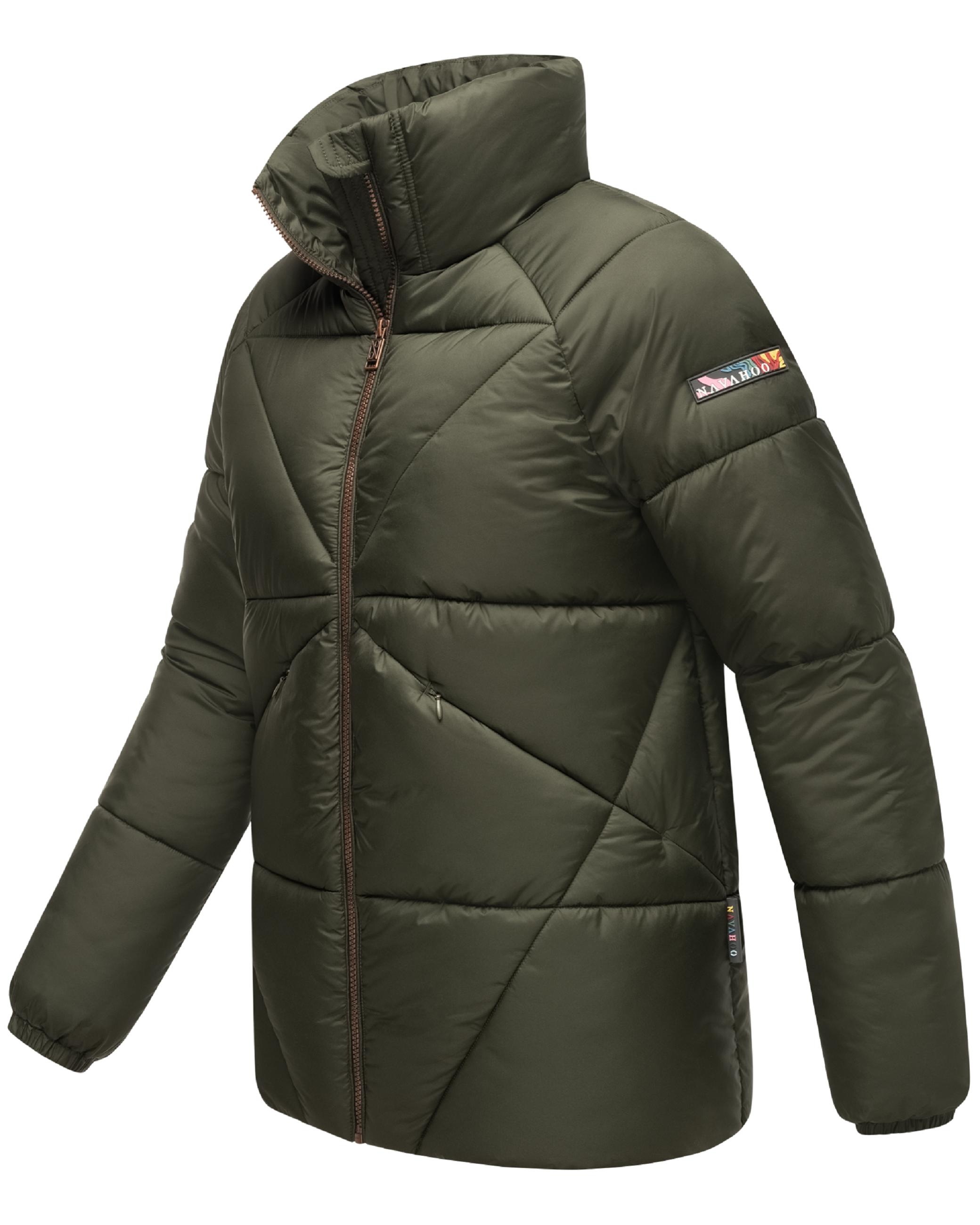 Navahoo Steppjacke »Steppjacke Schokolinaa 14«, ohne Kapuze, Winterjacke mit modischer Steppung & hohem Kragen