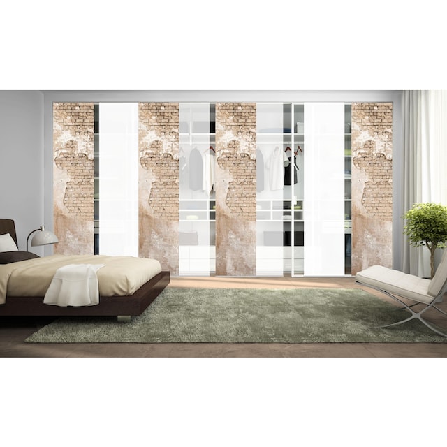 HOME WOHNIDEEN Schiebegardine »WALLONA 8ER SET«, (8 St.), HxB: 245x60 im  OTTO-Shop