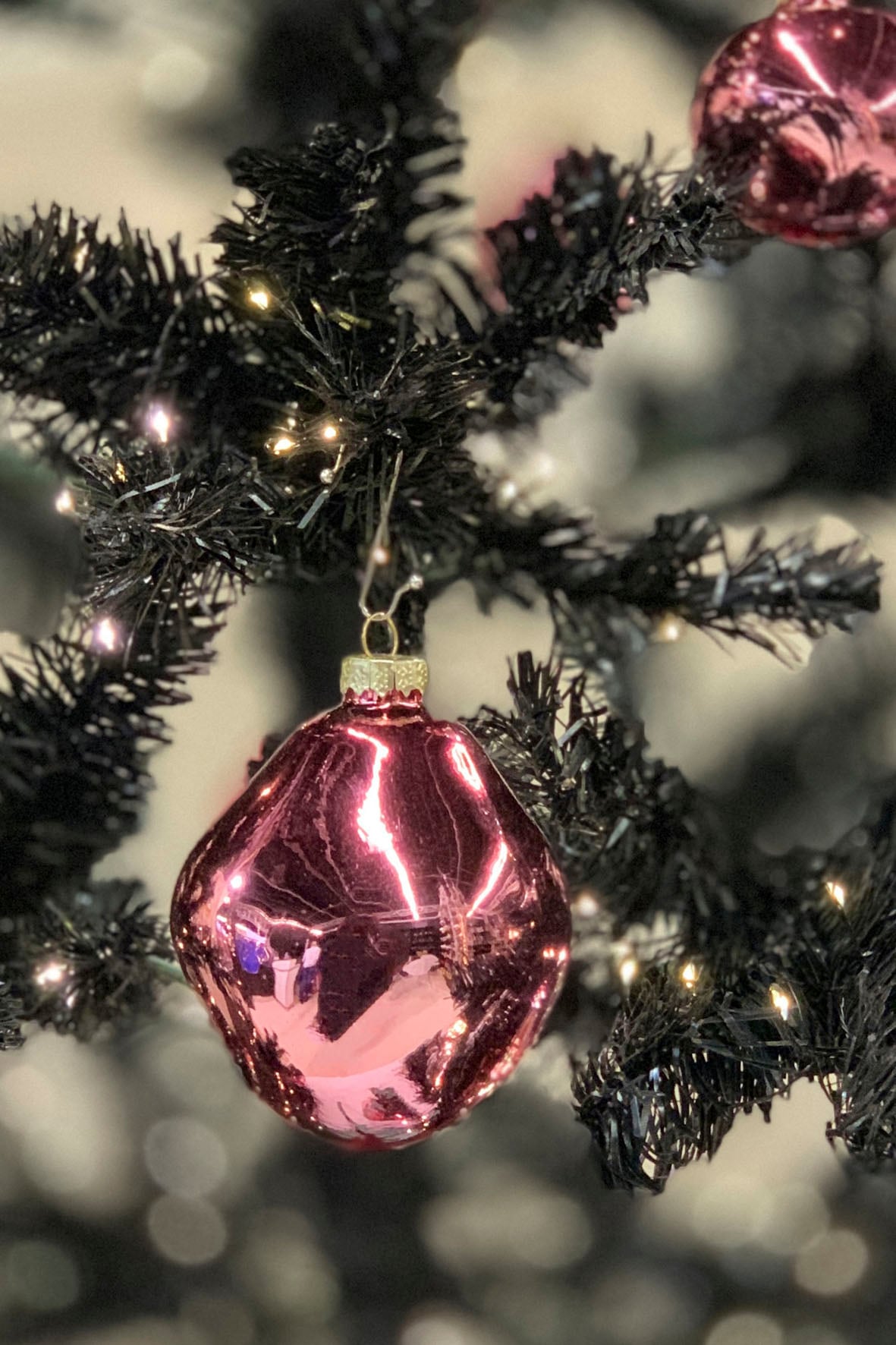 Leonique Weihnachtsbaumkugel »Birdelle glänzend, Weihnachtsdeko, Christbaumschmuck, Christbaumkugeln«, (Set, 12 St.), Baumkugeln in organischer Form, Ø ca. 6 cm, organische Kugeln aus Glas