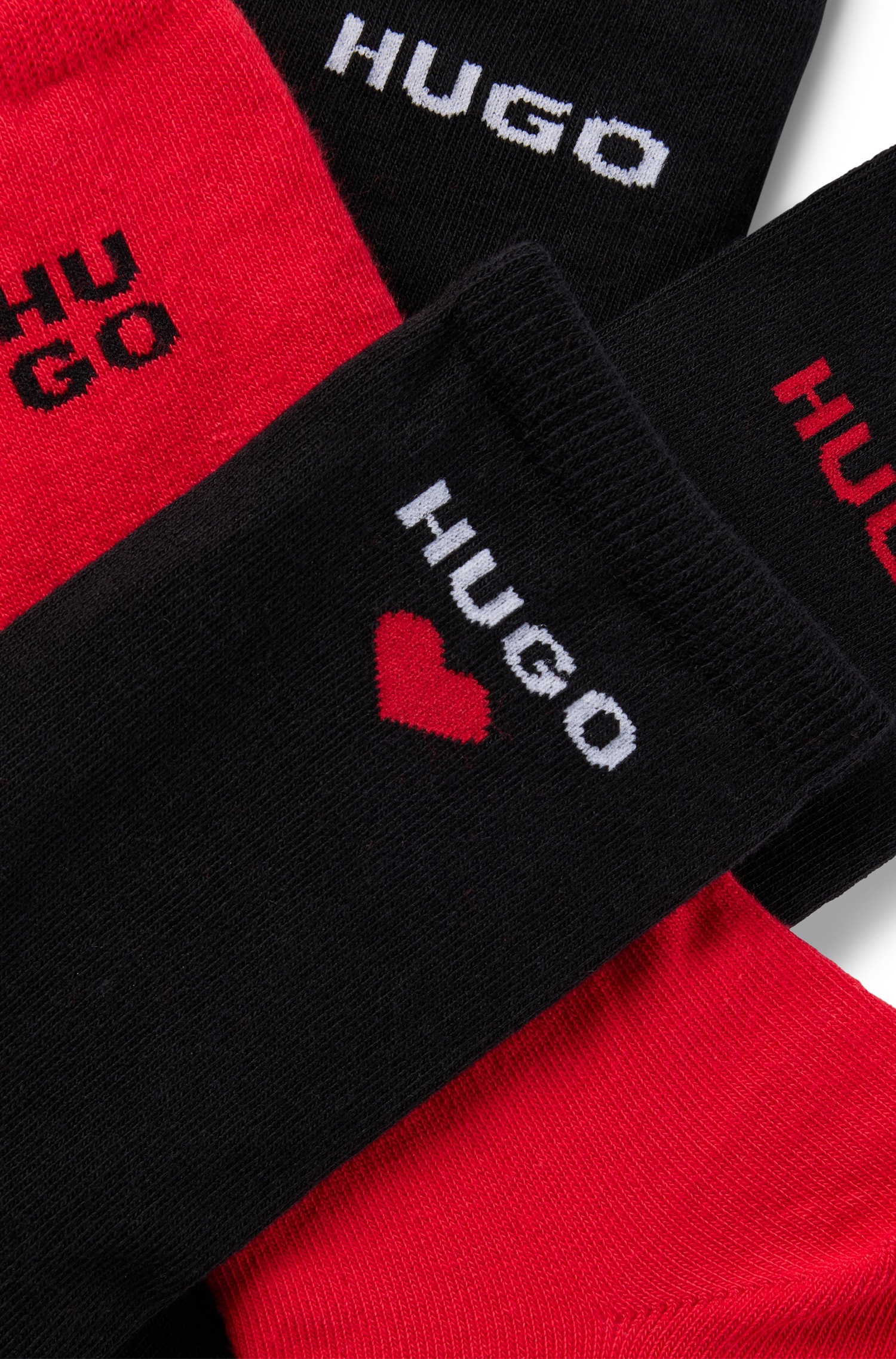»4P Socken Logodetails HUGO W«, Pack), bestellen 4 (Packung, RS kontrastfarbenen mit 4er bei Paar, OTTO online GIFTSET CC