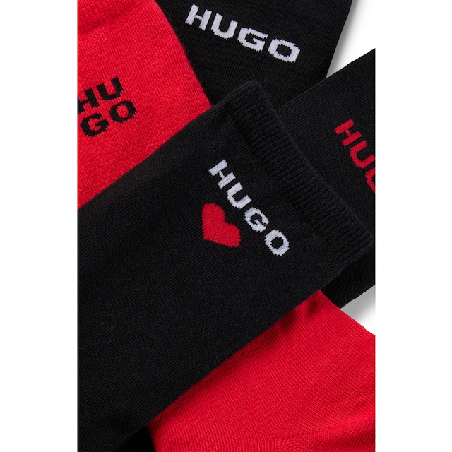 HUGO Socken »4P RS GIFTSET CC W«, (Packung, 4 Paar, 4er Pack), mit  kontrastfarbenen Logodetails bestellen online bei OTTO