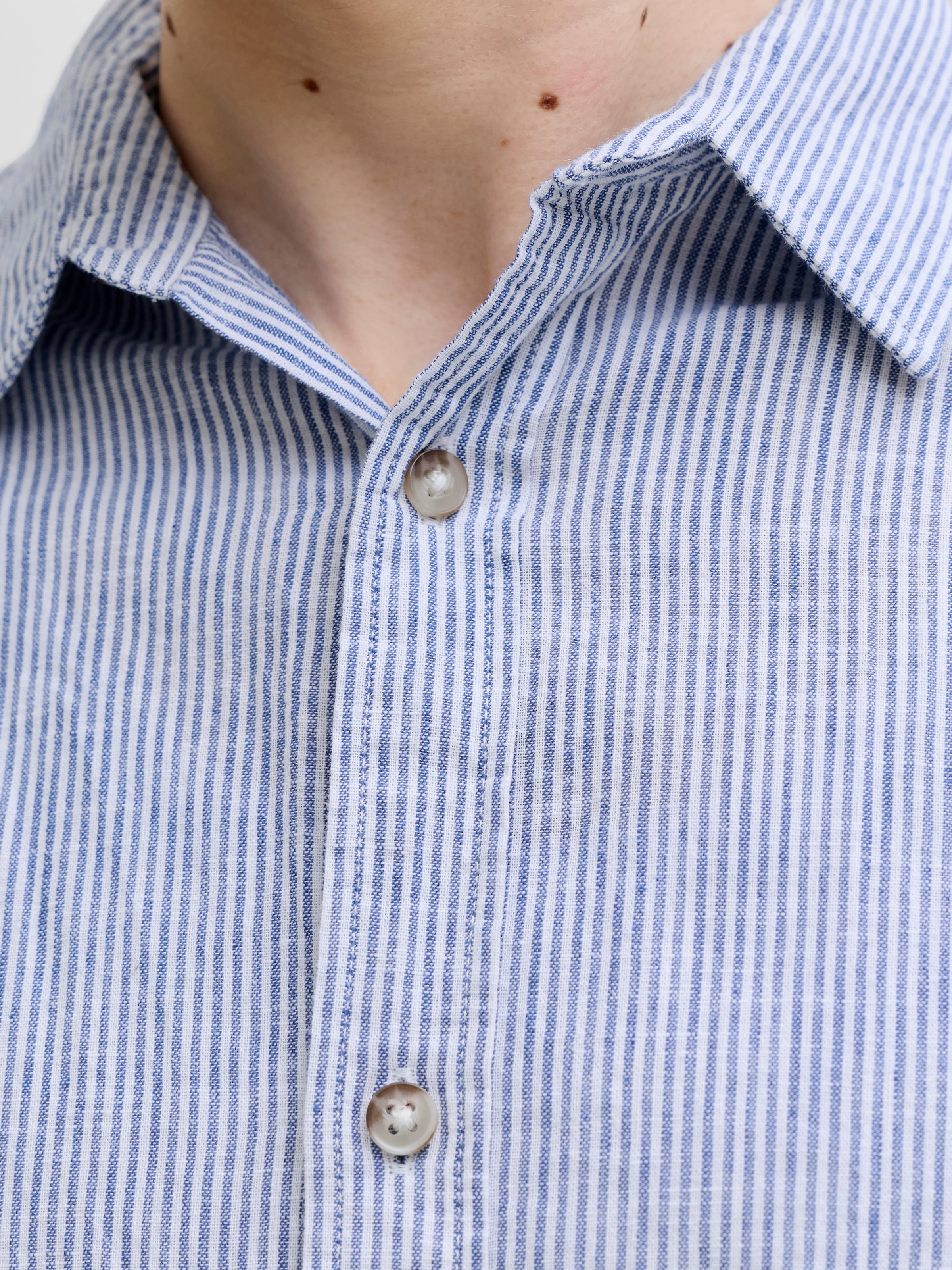 Jack & Jones Langarmhemd »JJESUMMER LINEN BLEND SHIRT L/S SN 2PKMP« Packung, 2