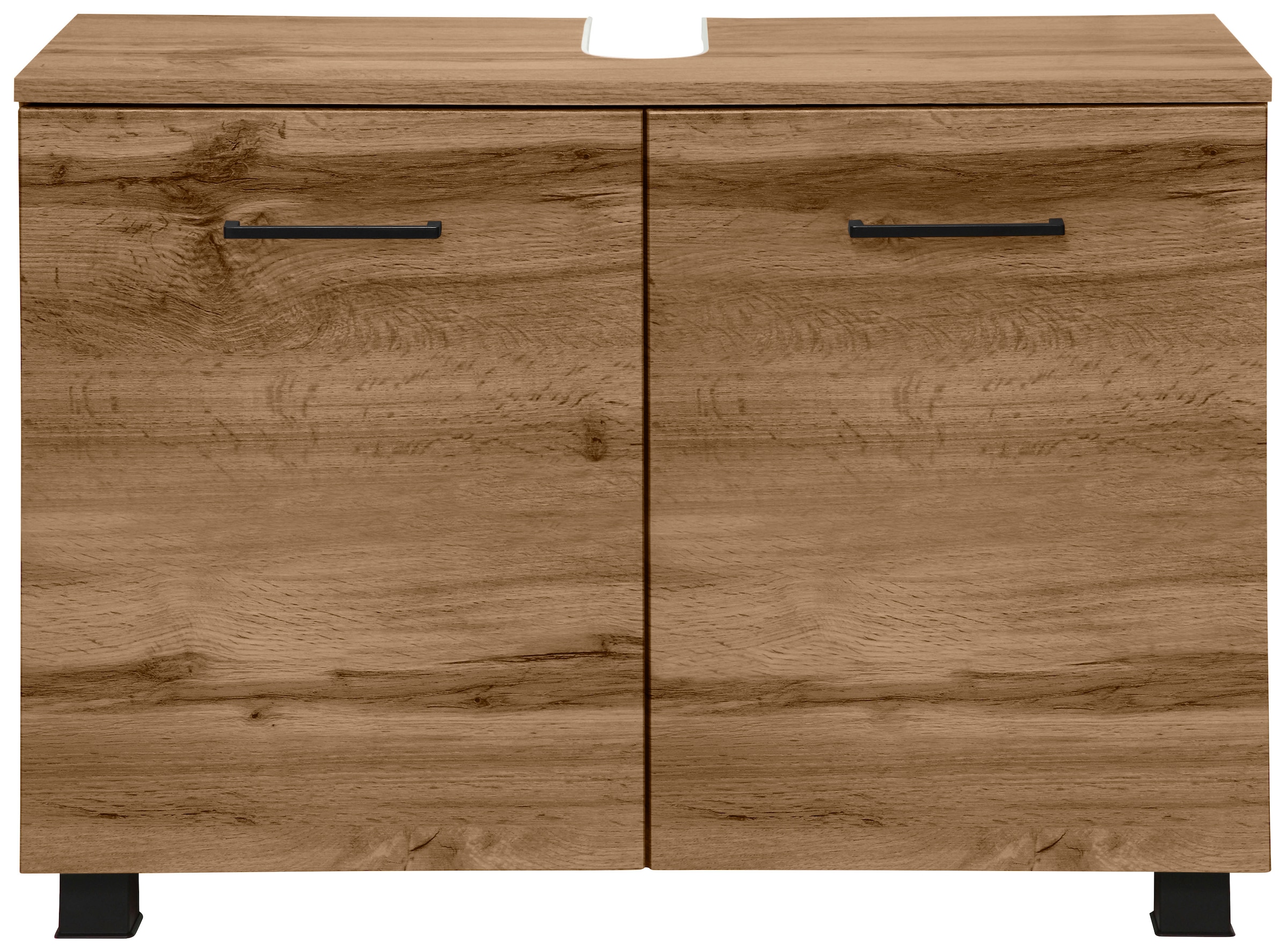 welltime Waschbeckenunterschrank »Trento, verschiedene Ausführungen und Farben«, Badmöbel Unterschrank Breite 80 cm, mit viel Stauraum, Badschrank WBU