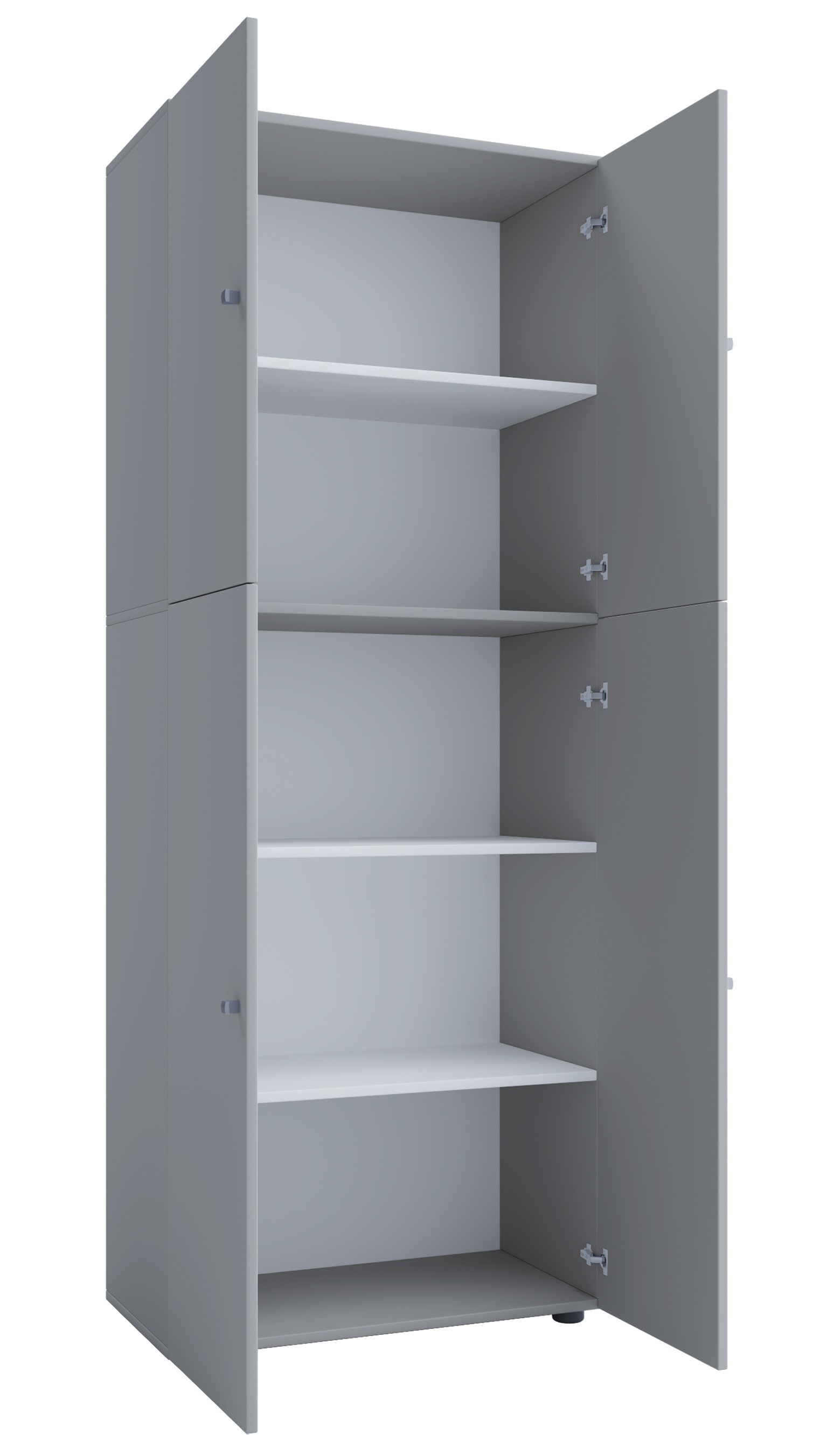 VCM Schuhschrank »VCM Holz-Schuhschrank | Maße: B. 70 x H. 184 x T. 40 cm | Allzweckschrank | 5 Fächer | 4 Drehtüren - Lona«, (1 St.)