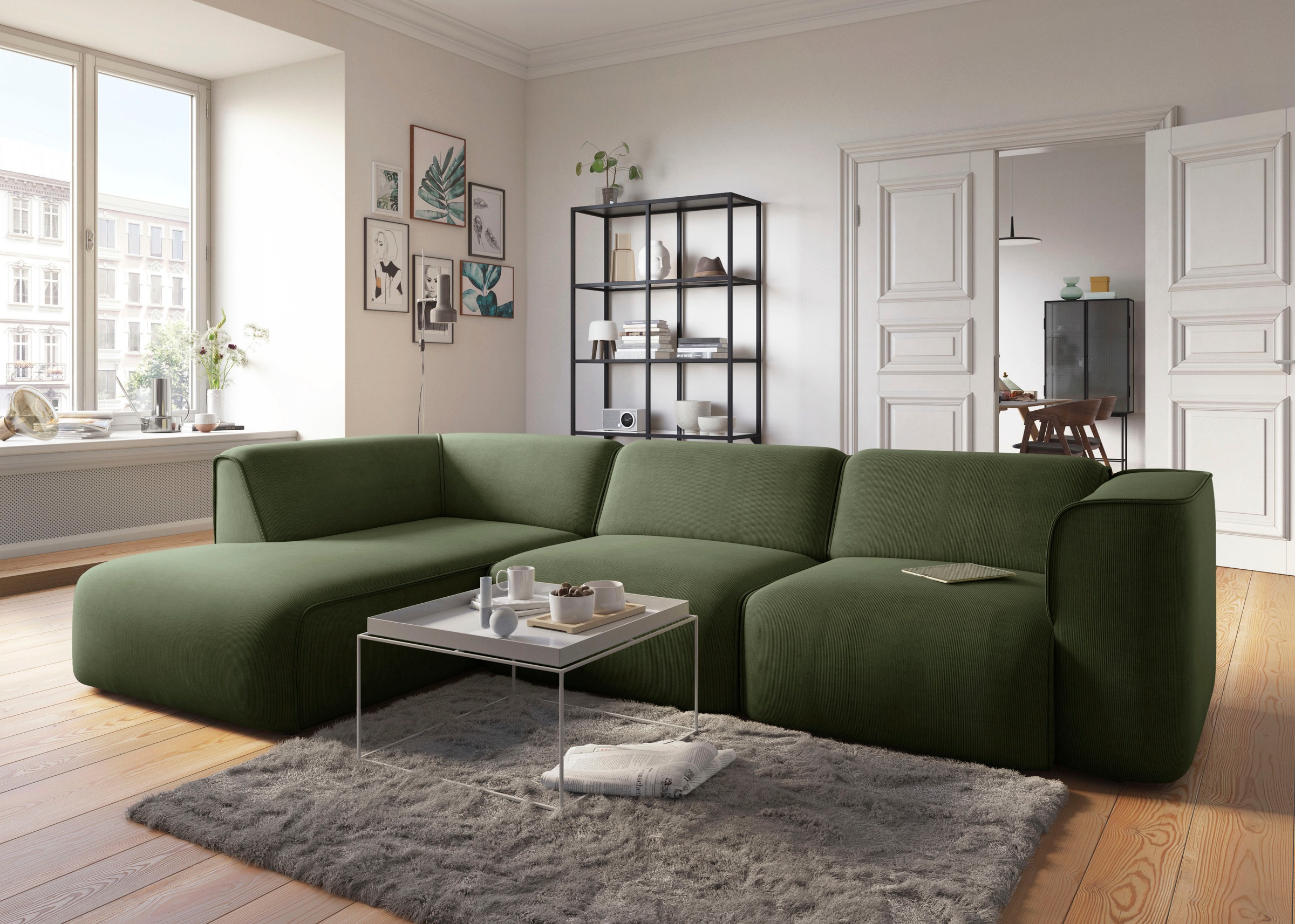 COUCH♥ Ecksofa »Fettes Polster«, Modulsofa Set, aber auch Module für individuelle Zusammenstellung s. Fettes Polster COUCH Lieblingsstücke