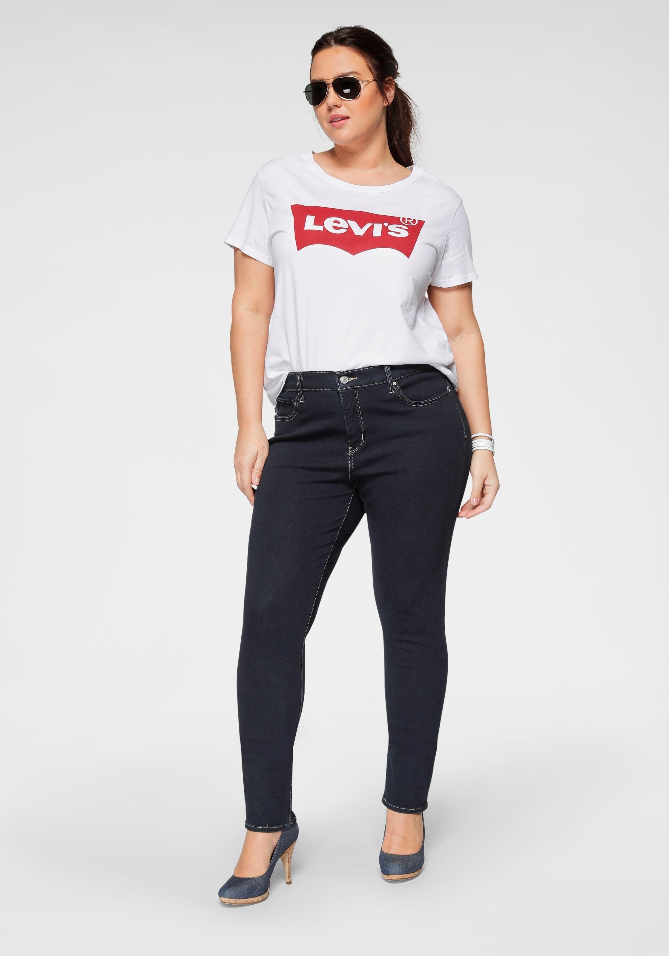 Levi's® Plus T-Shirt »Perfect Tee«, mit Batwing-Logo