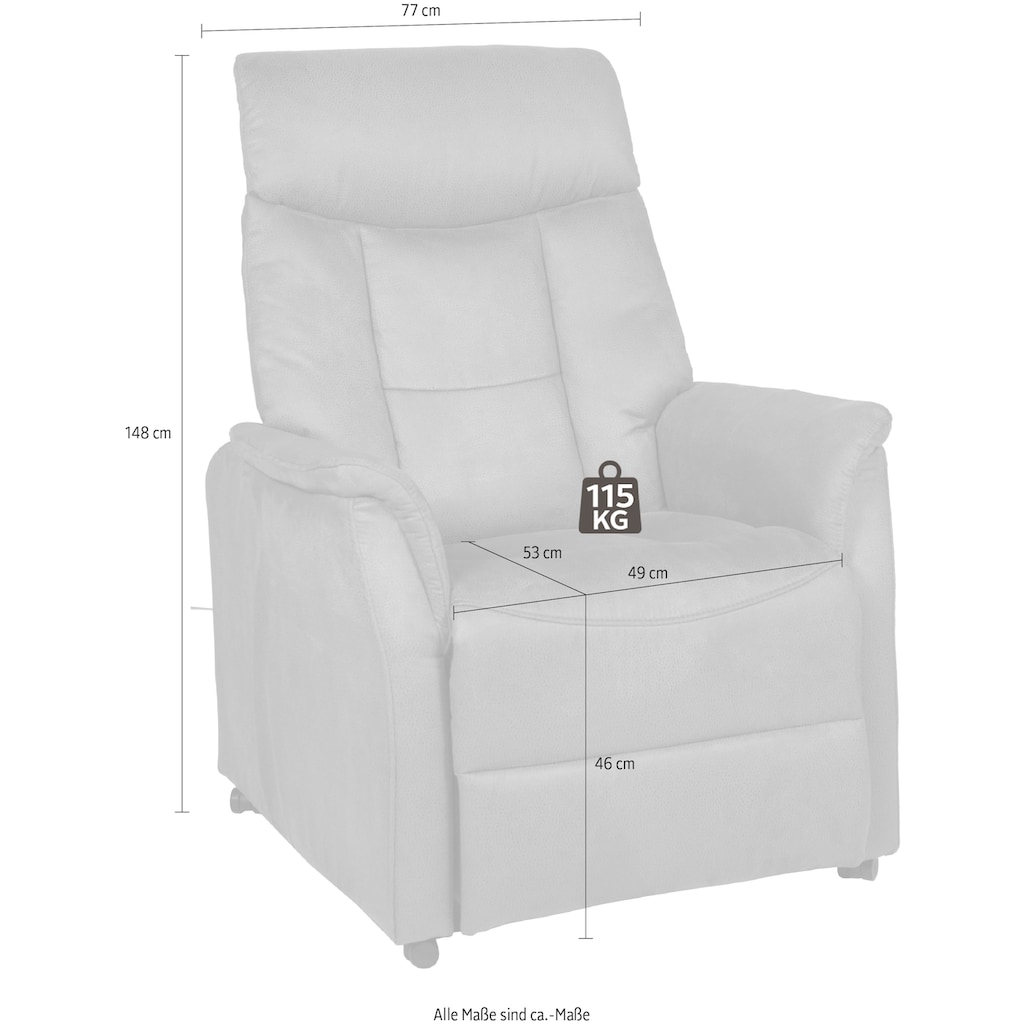 Duo Collection TV-Sessel »Sorrent mit regulierbarer Sitzheizung, elektrischer Aufstehhilfe«