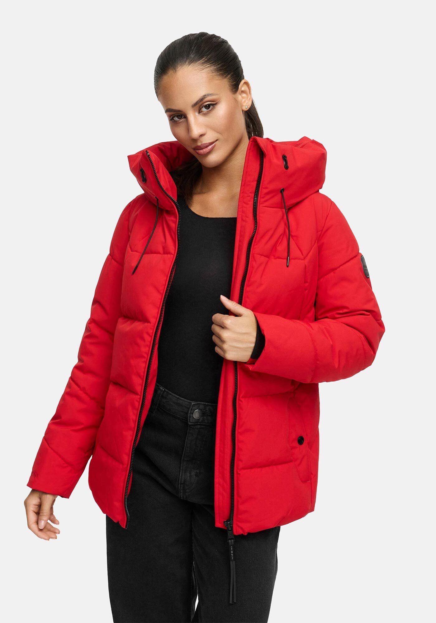 Marikoo Winterjacke »Marikoo Kuscheltatze Damen Winter Steppjacke N077«