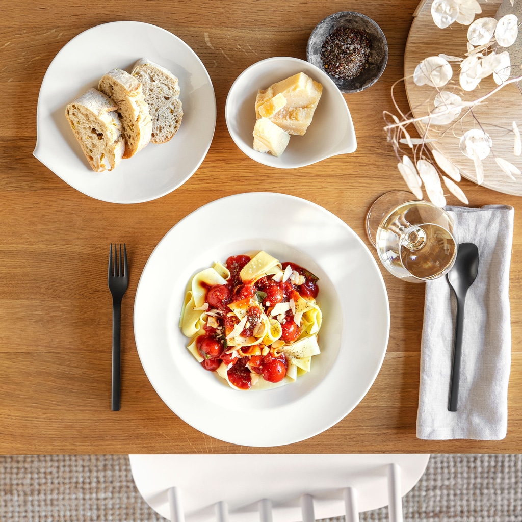 Villeroy & Boch Pastateller »Pastateller Flow ø 30 cm 4er Set weiß«