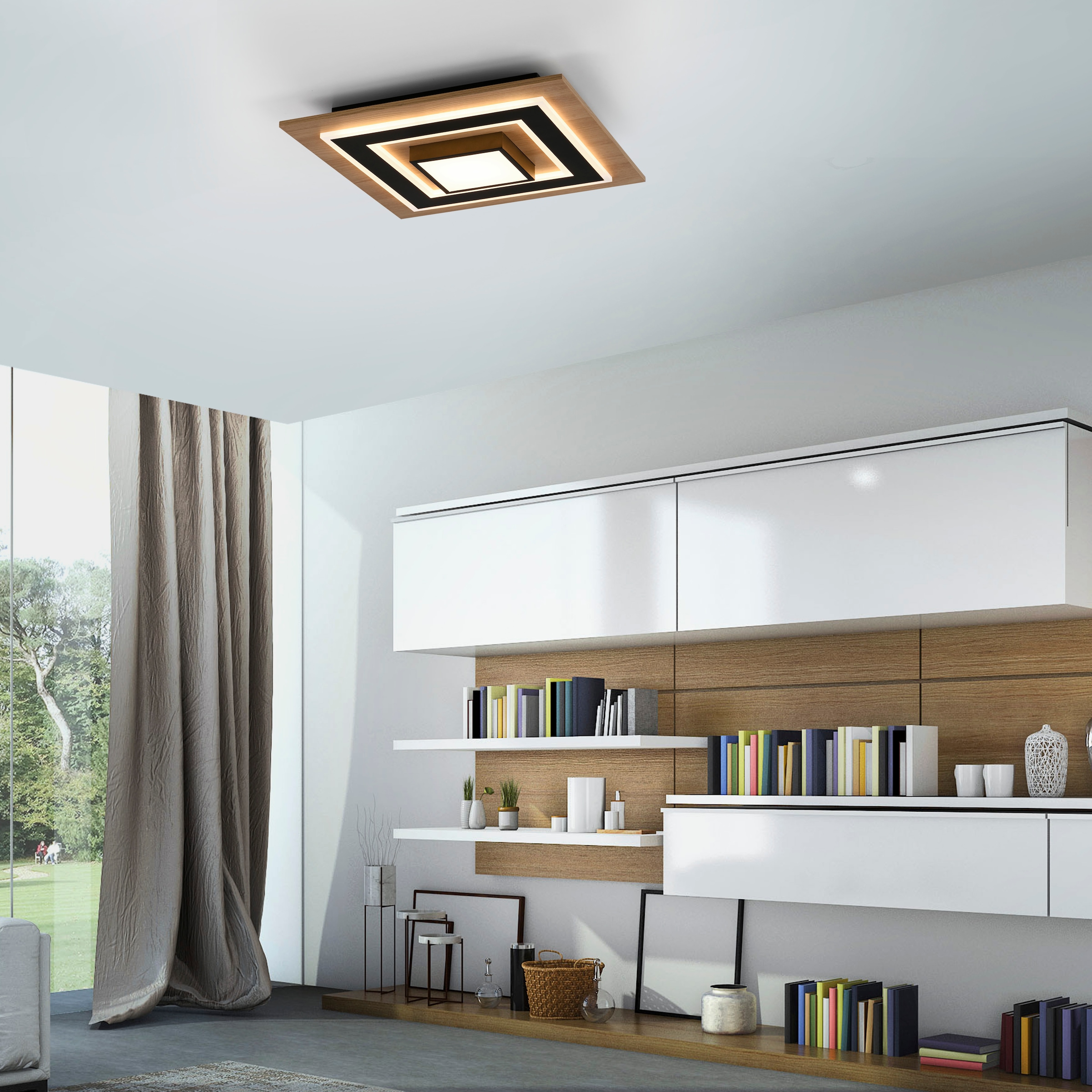 JUST LIGHT Deckenleuchte »TOLA«, 2 flammig, Leuchtmittel LED-Board | LED fest integriert, LED, separat steuerbar (Schalter)