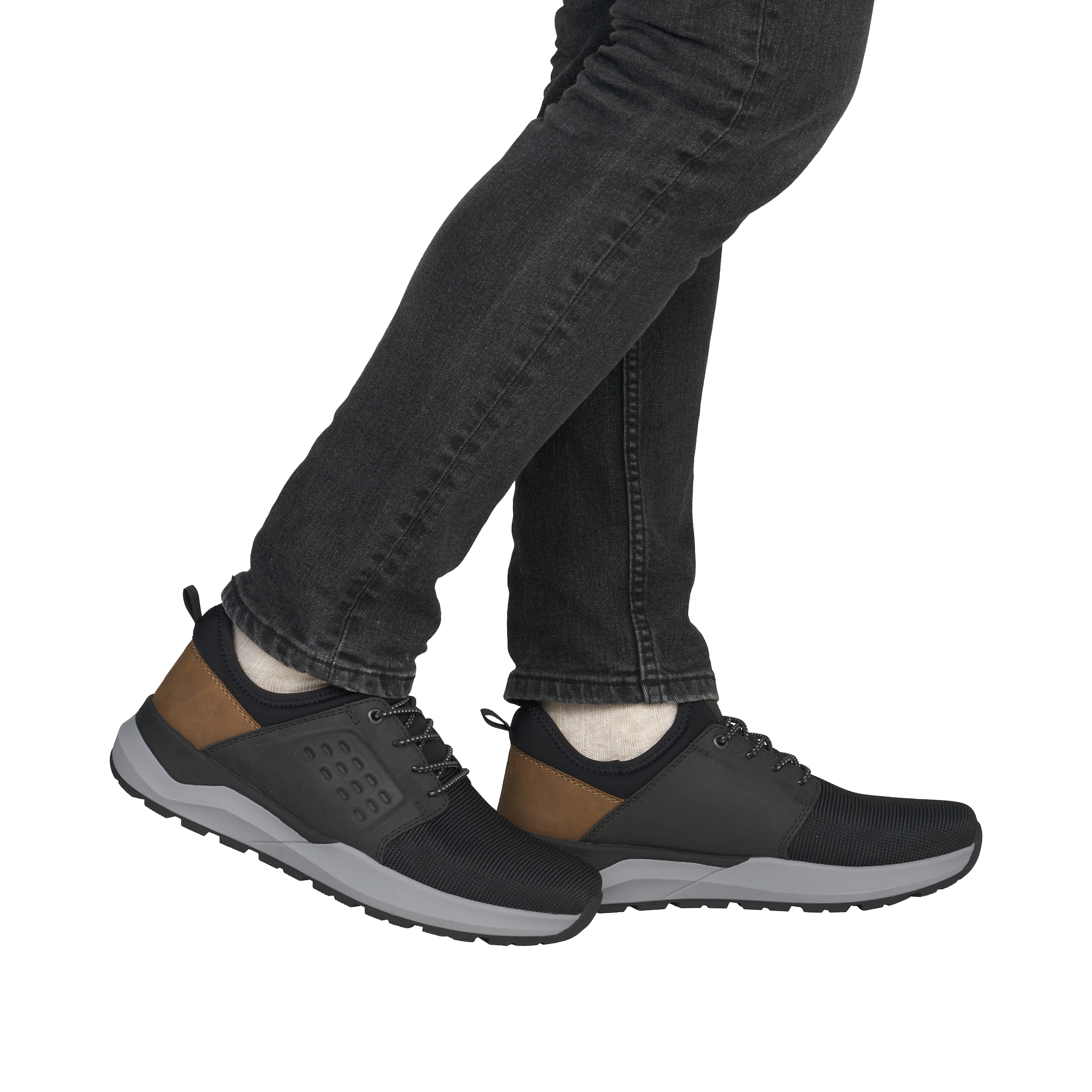 Rieker Slip-On Sneaker  Slipper, Schlupfschuh, Halbschuh mit Kontrastbesatz