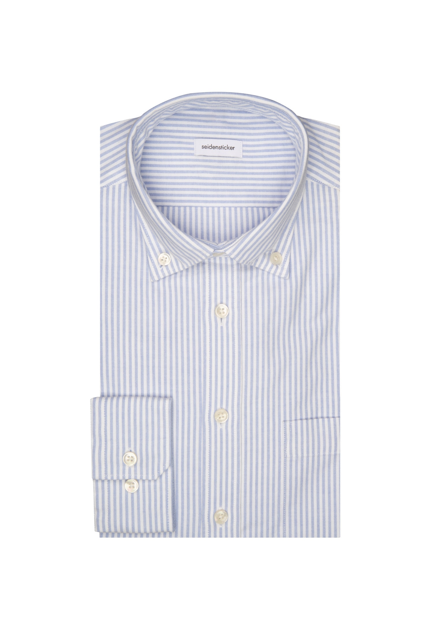 seidensticker Businesshemd, Regular 1/1 Button-Down-Kragen Gestreift