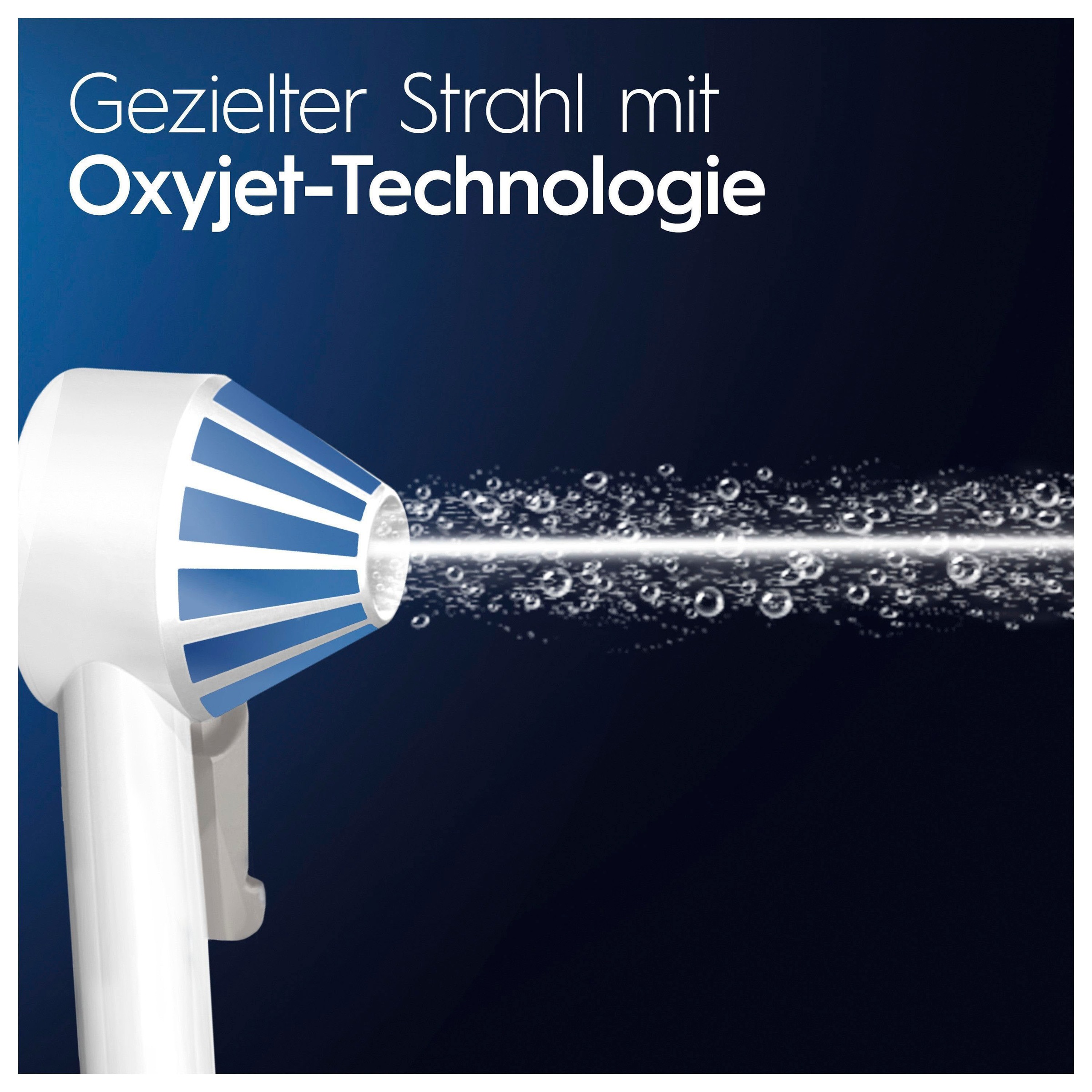 Oral-B Munddusche »AquaCare 6«, 3 St. Aufsätze}, Kabellose mit Oxyjet-Technologie