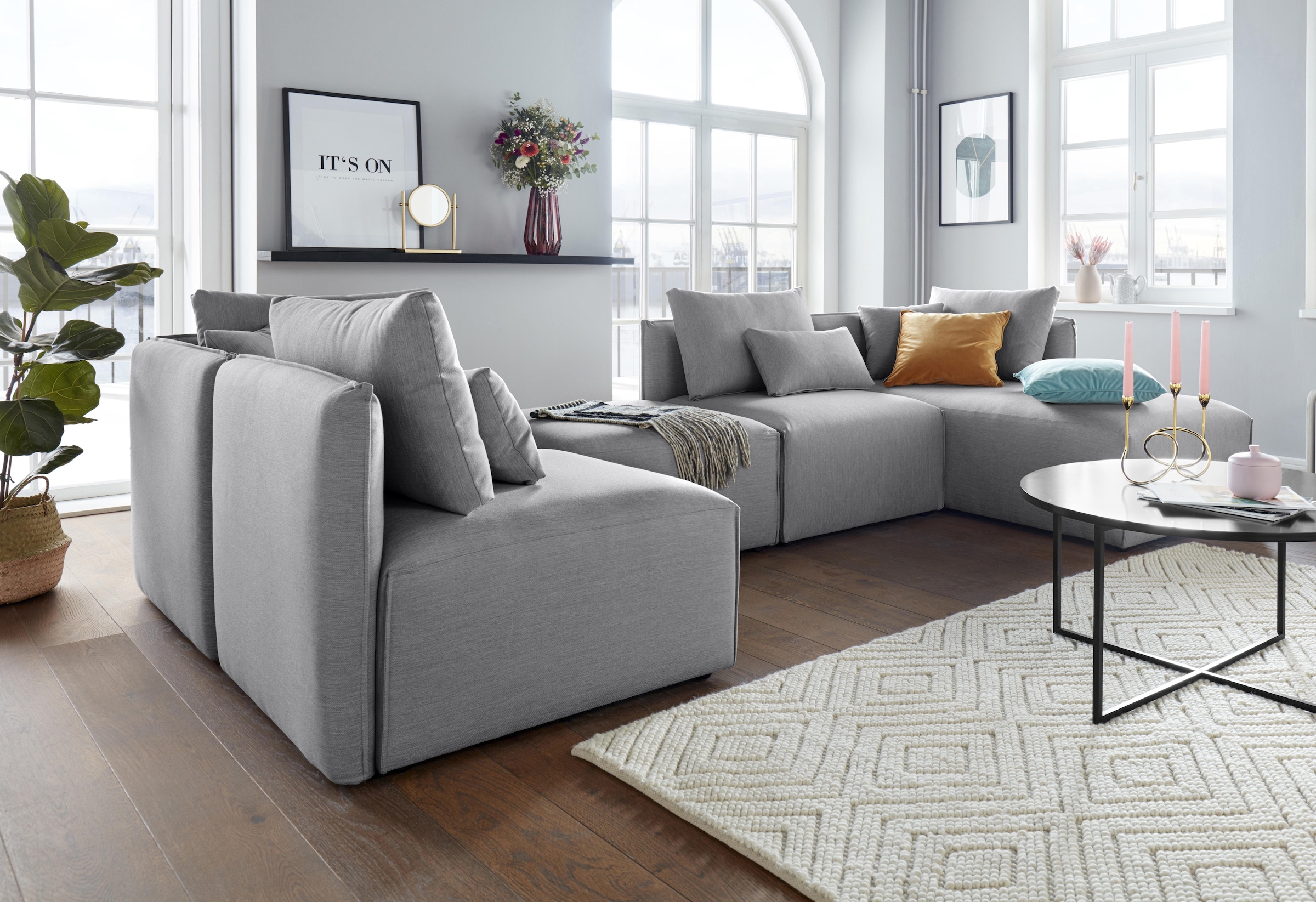 OTTO home Sofa-Eckelement »Nöre« Modul - zum Zusammenstellen; in vielen Bezugsqualitäten und Farben