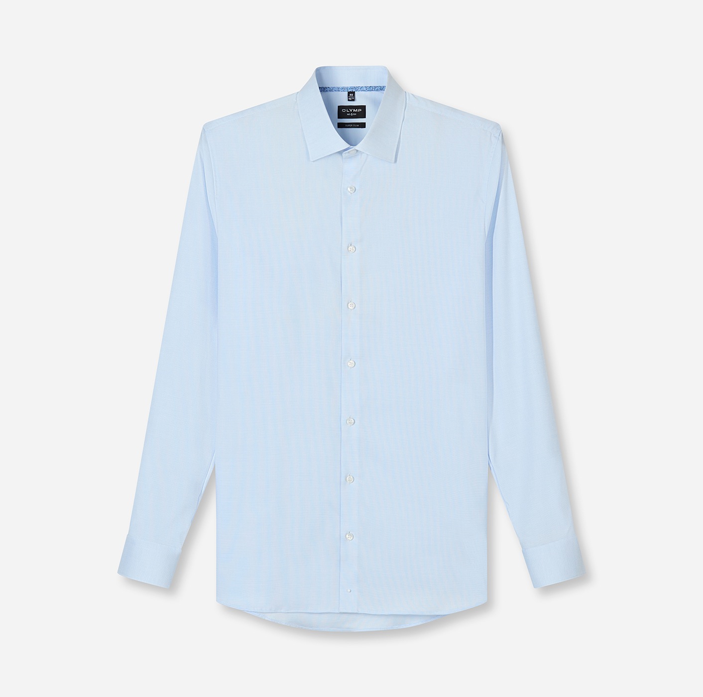 OLYMP Langarmhemd »No 6 six« super slim, Kentkragen, Businesshemd