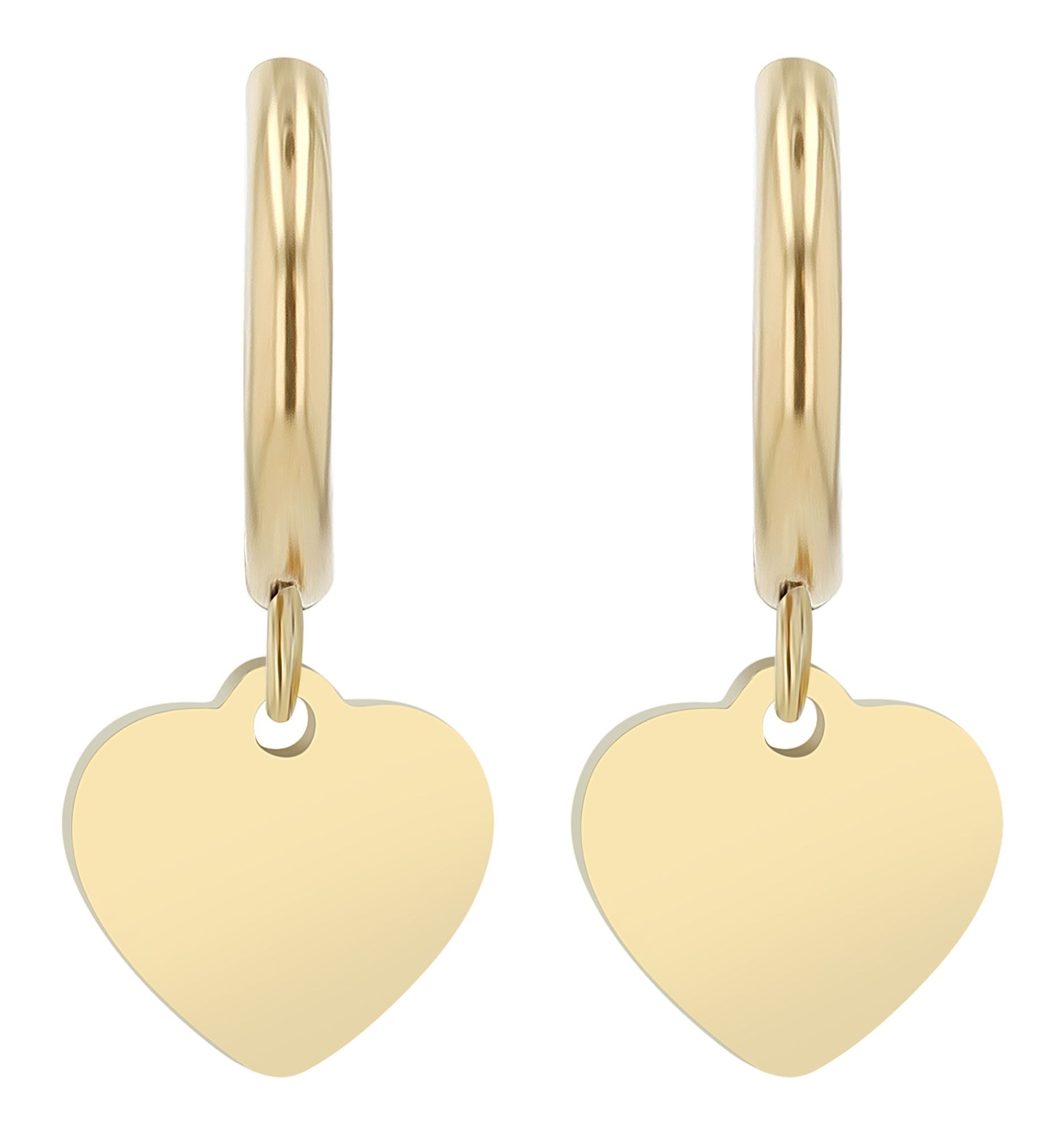 Adelia´s Kettenanhänger »Damen Anhänger ¿ Herzanhänger aus Edelstahl«