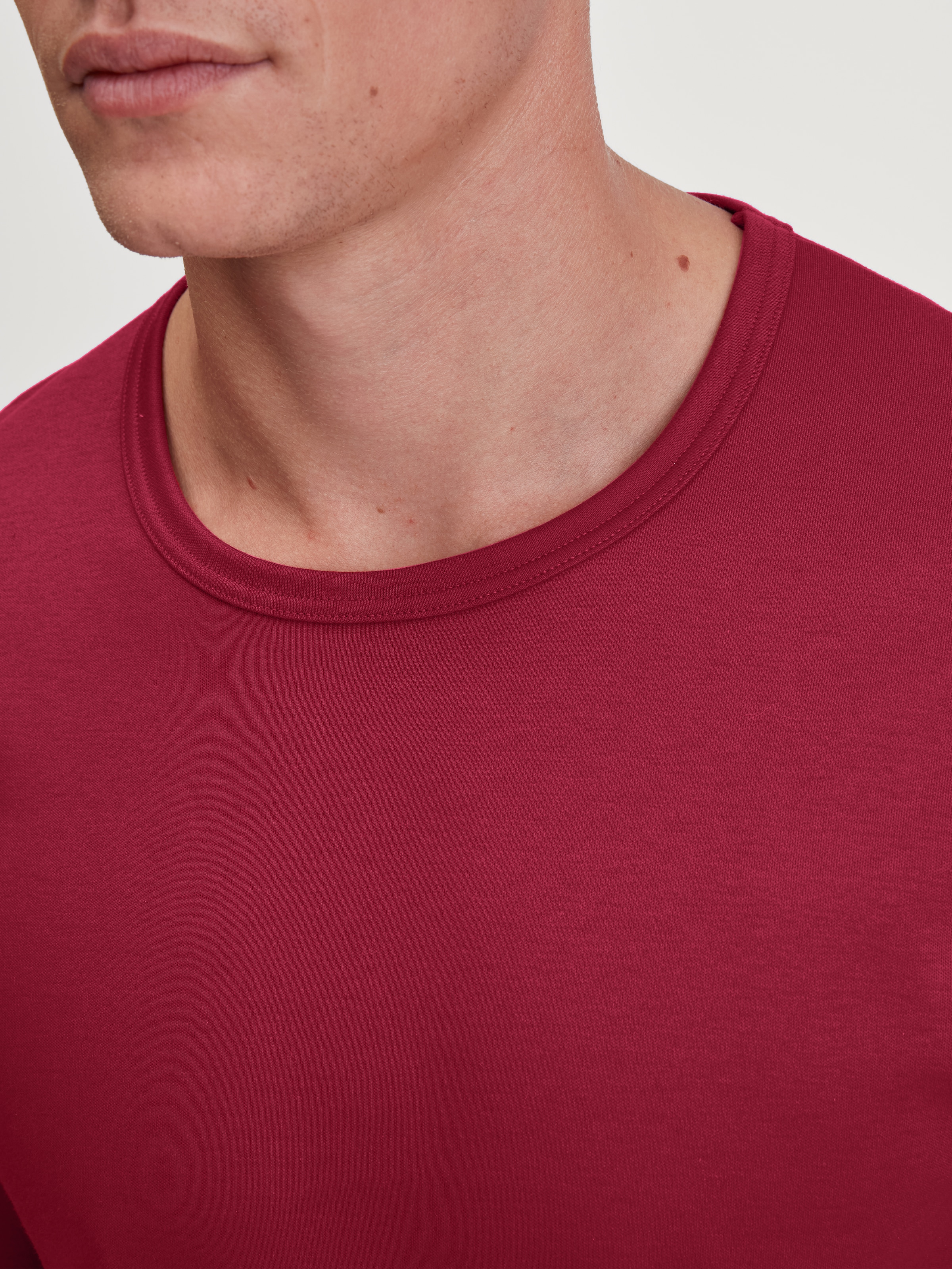 CALIDA Schlafanzug 2 Stk. Langarm, Rundhalsausschnitt, kariert, basic, Baumwolle