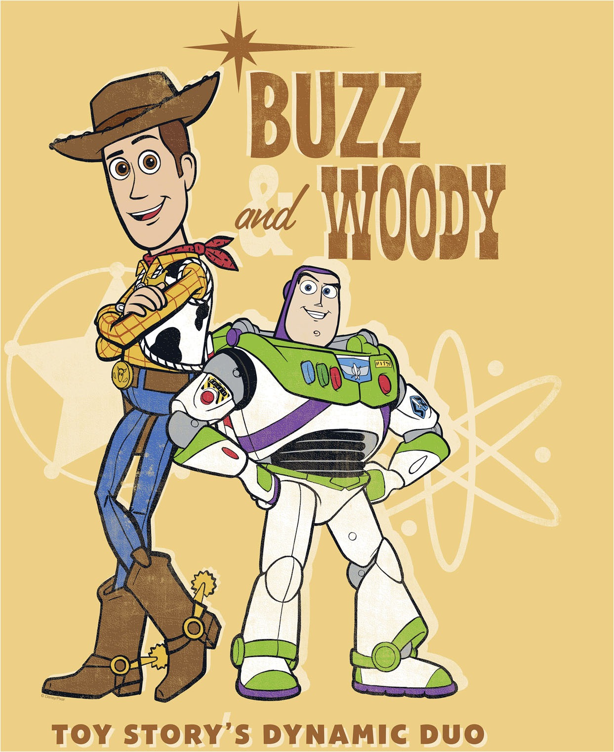Komar Leinwandbild »Disney and Pixar Toy Story Buzz and Woody«, Disney, (1 St.), 40 x 60 cm (Breite x Höhe) - Kinderzimmer, Dekoration