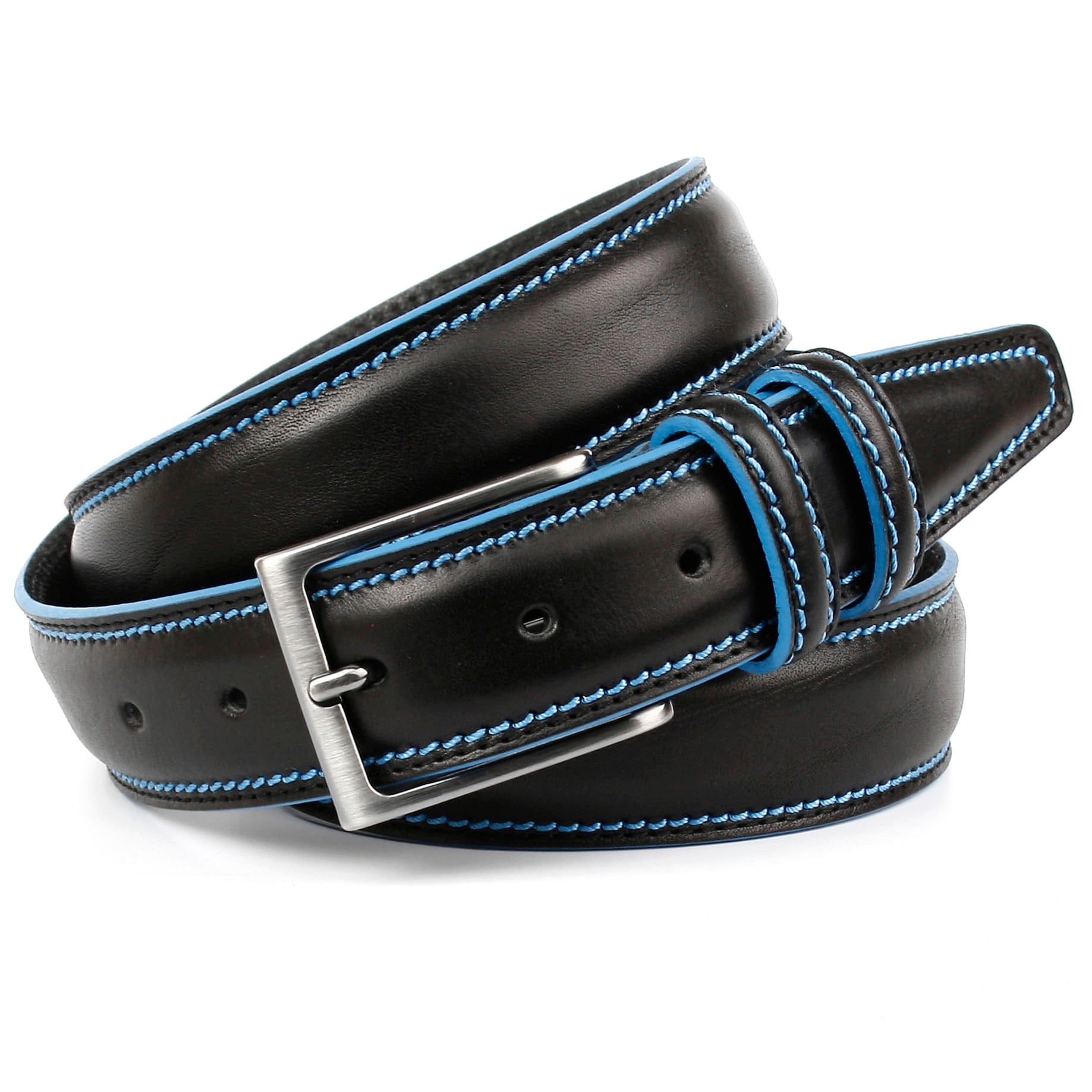 Anthoni Crown Ledergürtel, mit shoppen Kontrast OTTO in blau online bei Stitching