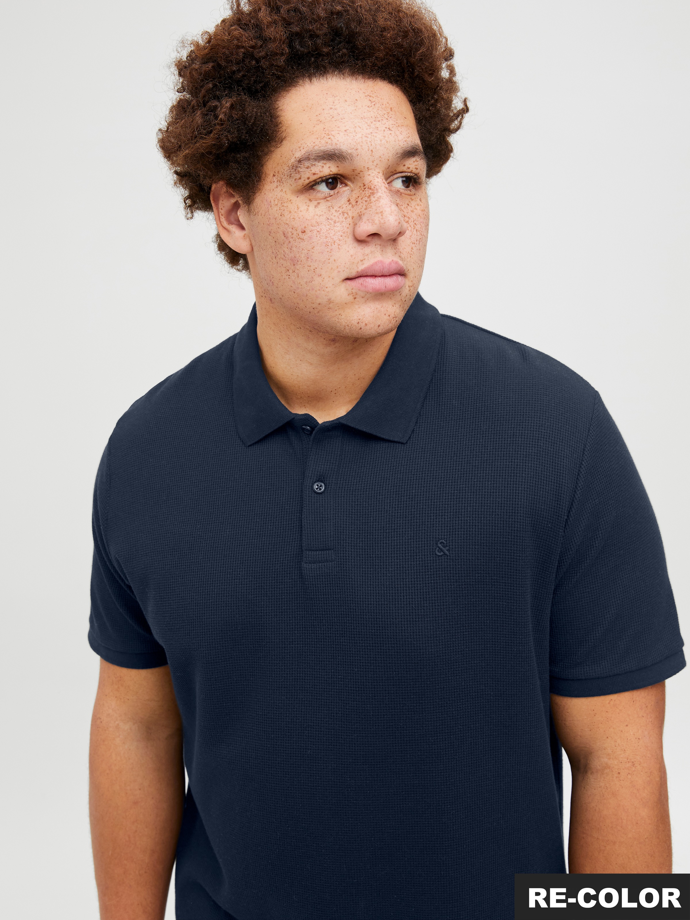 Jack & Jones PlusSize Poloshirt »JJEAUSTIN POLO SS NOOS PLS«, mit Polokragen