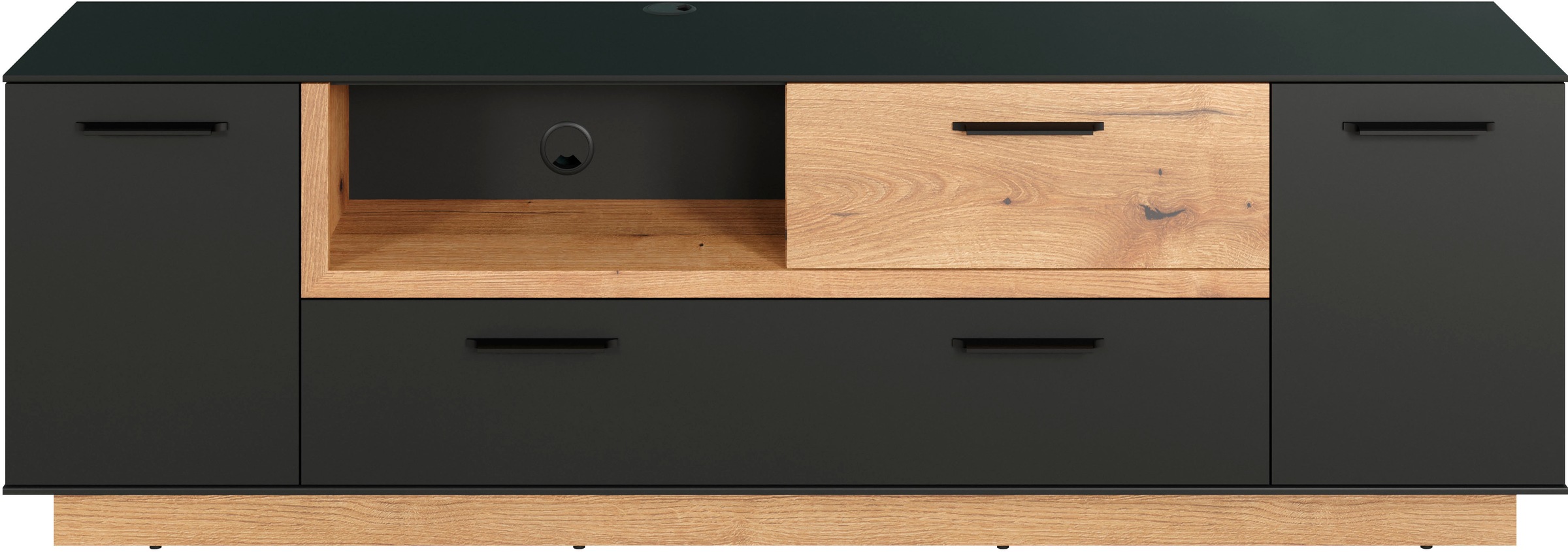INOSIGN TV-Bank »Premont«, (1 St.), Eleganter, zweifarbiger TV-Schrank - Lowboard mit Soft-Close
