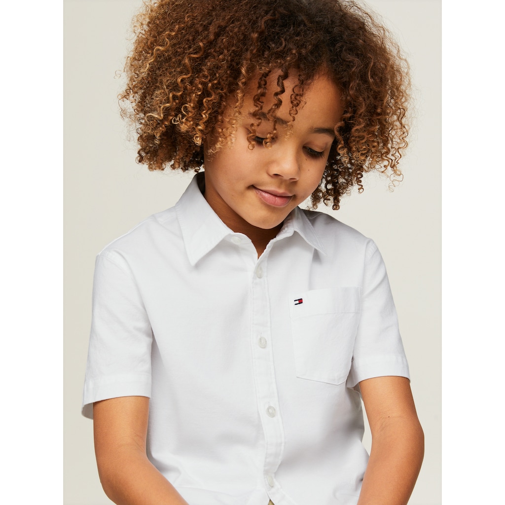 Tommy Hilfiger Kurzarmhemd »SOLID OXFORD SHIRT S/S«, Kinder bis 16 Jahre