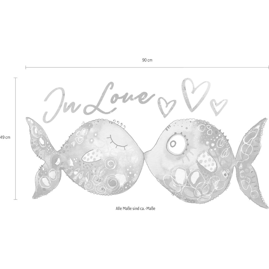 Wall-Art Wandtattoo »Verliebte Fische«