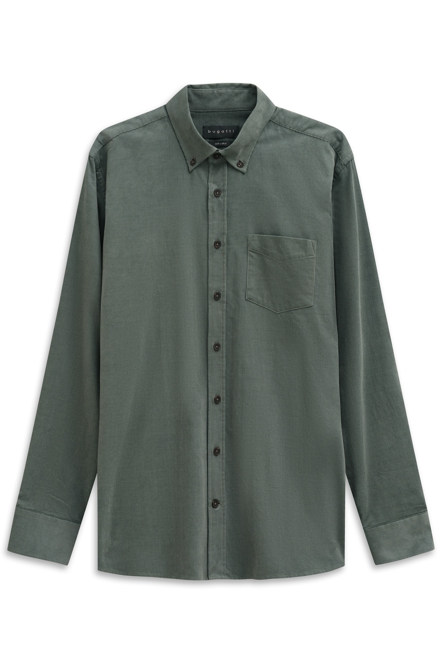 bugatti Langarmhemd »Soft Cotton« im Modern Fit mit Button-Down-Kragen