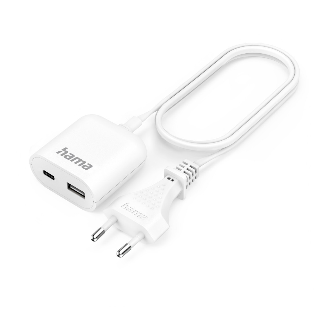 USB-Ladegerät »USB Netzteil mit 1,9 m langem Kabel, 3,5A, 1x USB A, 1x USB C, Weiß«