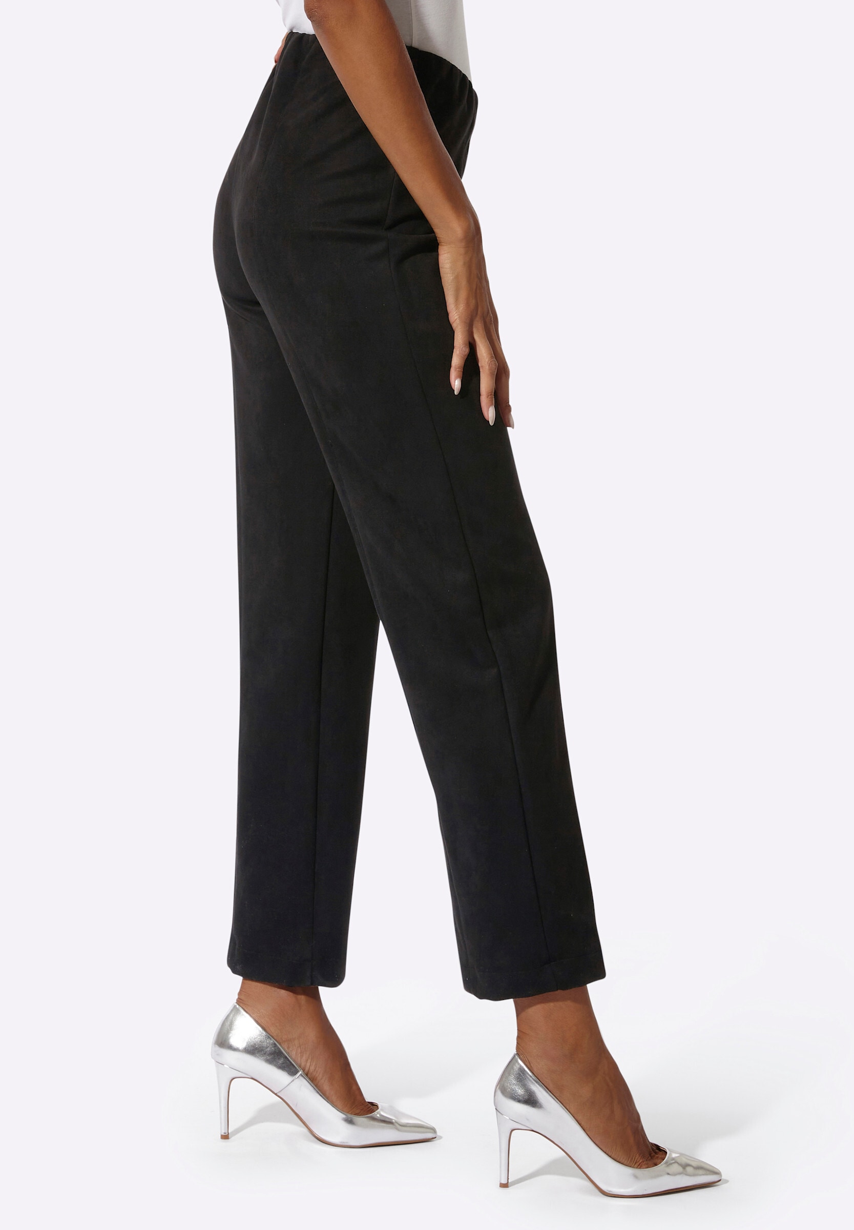 creation L Schlupfhose »Velourslederimitat-Hose Hose aus Veloursleder-Imitat«