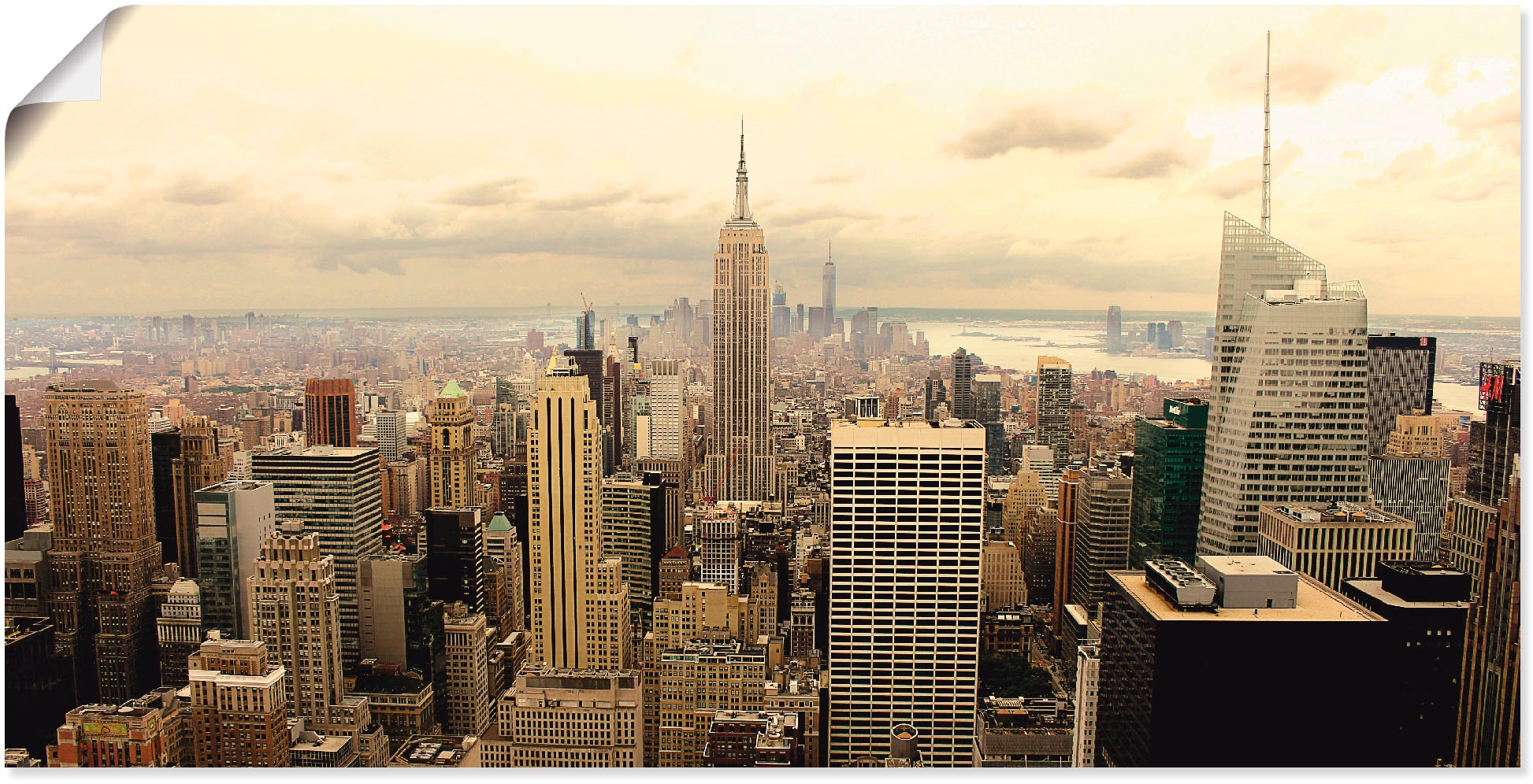 Artland Wandbild »Skyline Manhattan - Amerika, Poster in York«, Leinwandbild, als OTTO Größen bestellen St.), versch. Wandaufkleber Alubild, oder Shop im (1 Online New