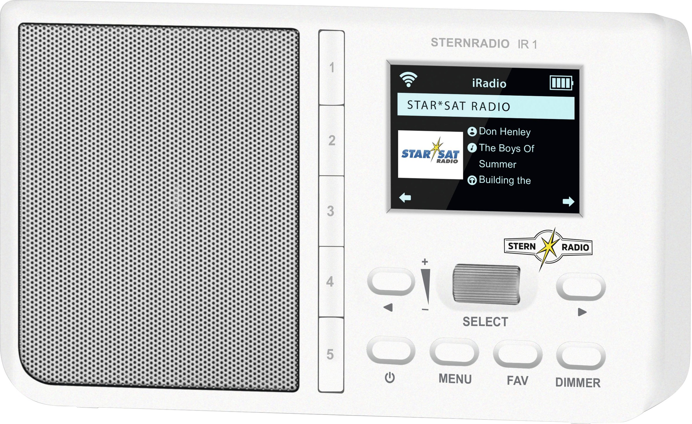 TechniSat Internet-Radio »STERNRADIO IR 2«, (WLAN Internetradio 2 W)