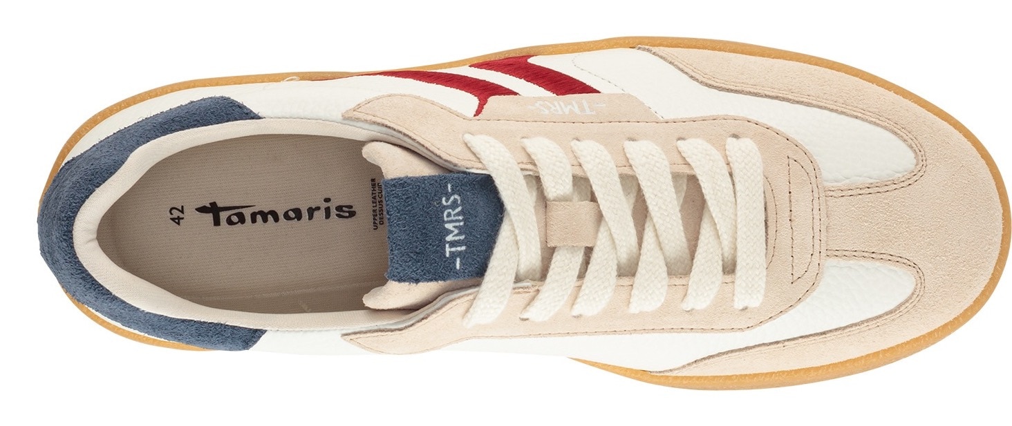 Tamaris Sneaker  Freizeitschuh, Halbschuh, Schnürschuh mit Kontrastbesatz, für Herren