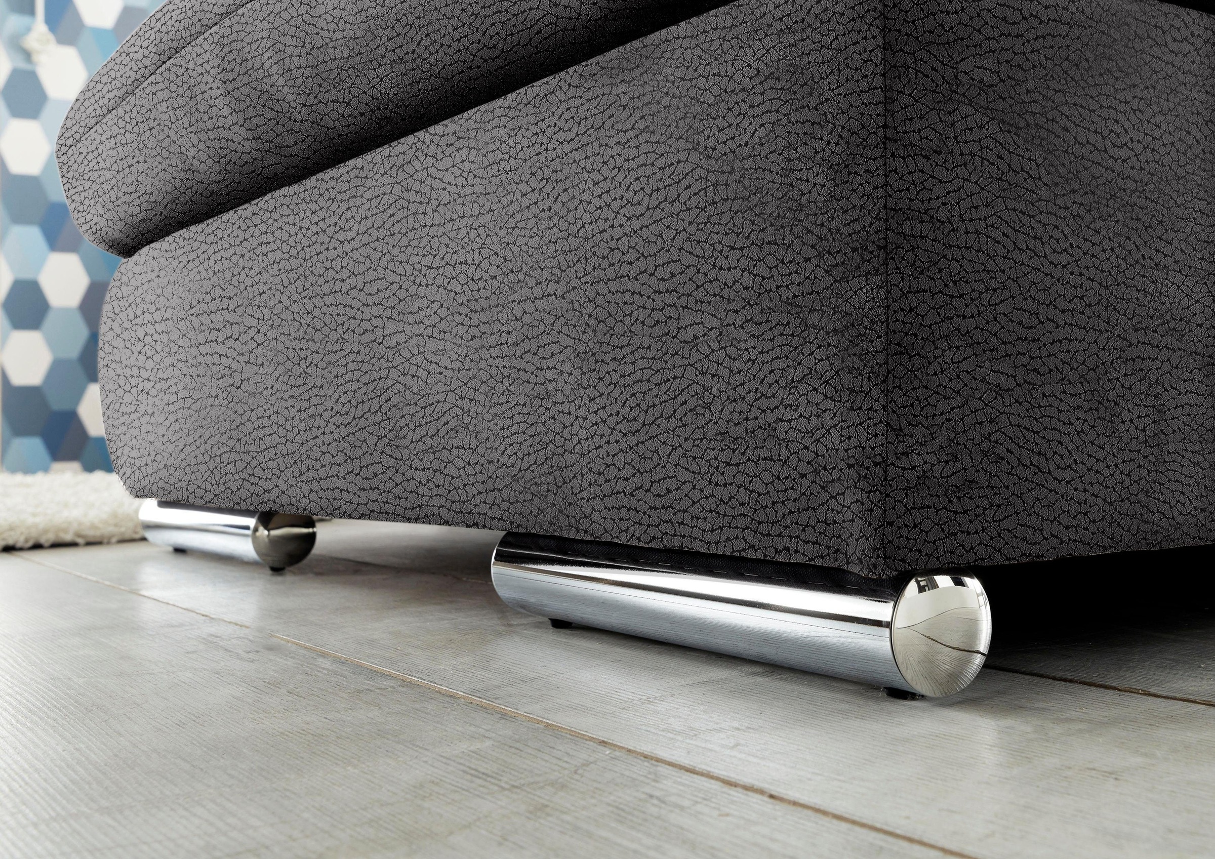 set one by Musterring Ecksofa »SO 4100 mit komfortablen Federkern und Kopfteilverstellung,« wahlweise mit Bettfunktion und Sitztiefenverstellung, L-Form