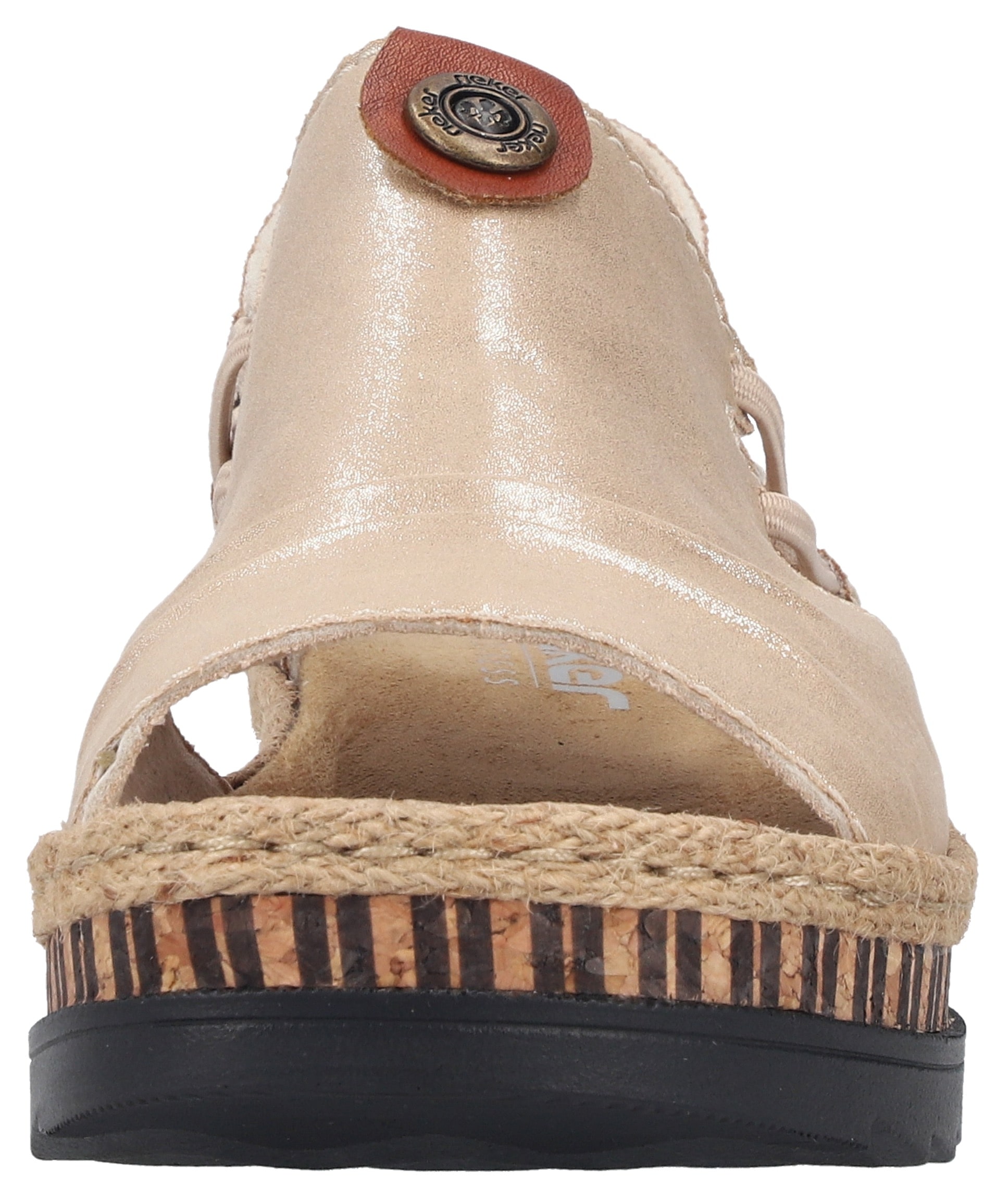 Rieker Plateausandale  Sommerschuh, Sandalette, modisches Plateau