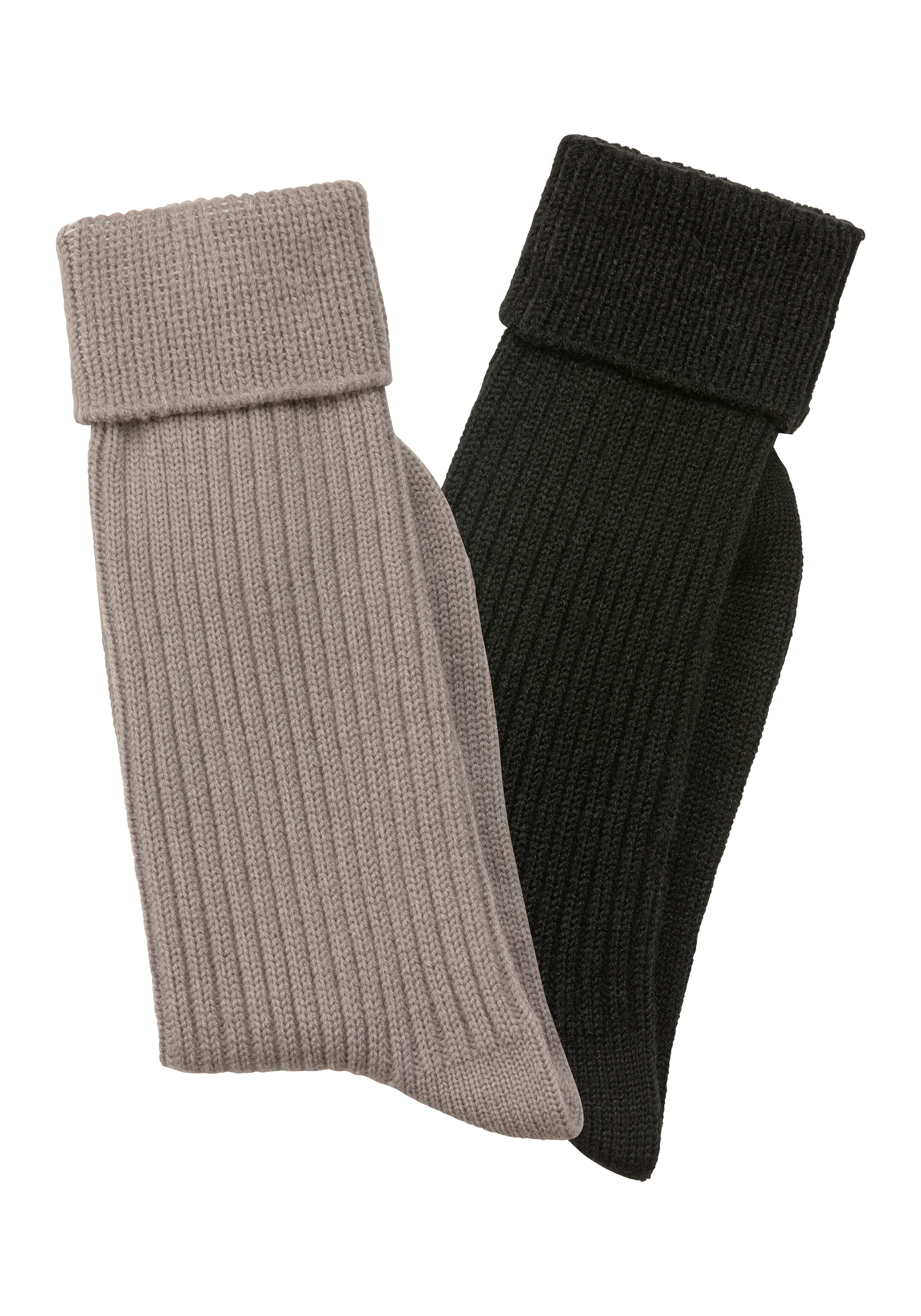 Lavana Socken, (2 Paar), in modischem Rippstrick