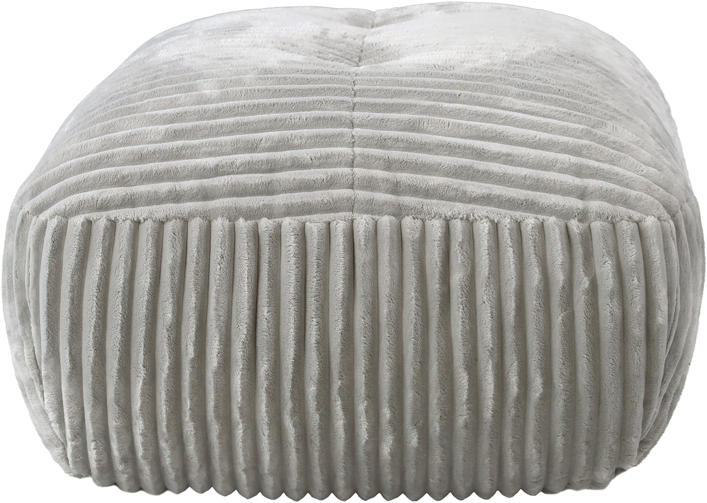 TRENDMANUFAKTUR Hocker »Be Fluffy: Weicher Breitcord Bezugsstoff, perfekte Ergänzung zur Serie« Polsterhocker mit softem Sitzkomfort, moderner breiter Kedernaht