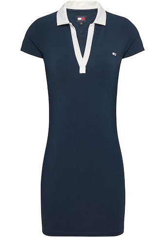 Polokleid »TJW CONTRAST V POLO DRESS«, mit Markenlabelstickerei