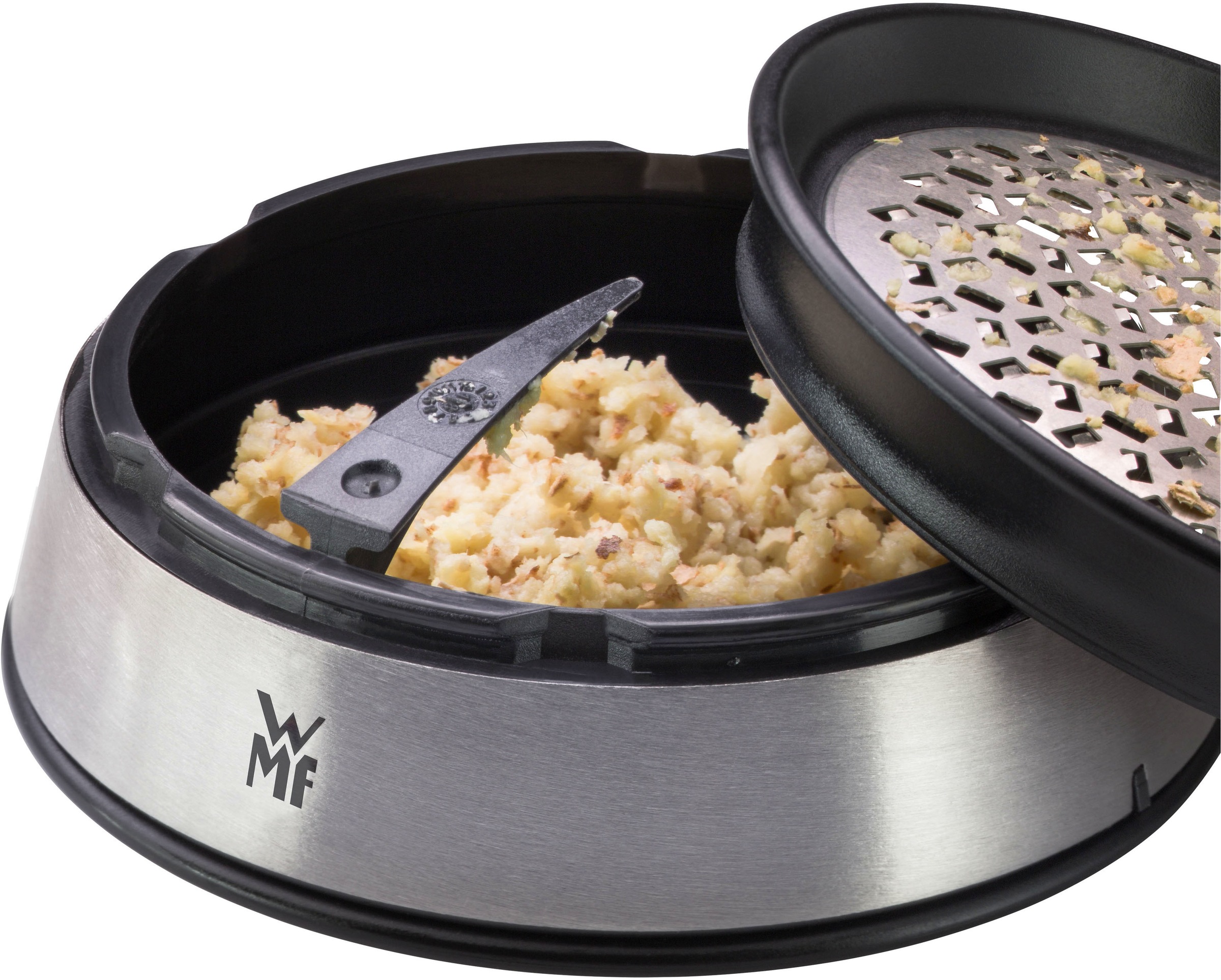 WMF Ingwerreibe »Balance, 3-teilig« Cromargan Edelstahl rostfrei, Drehaufsatz, Auffangbehälter