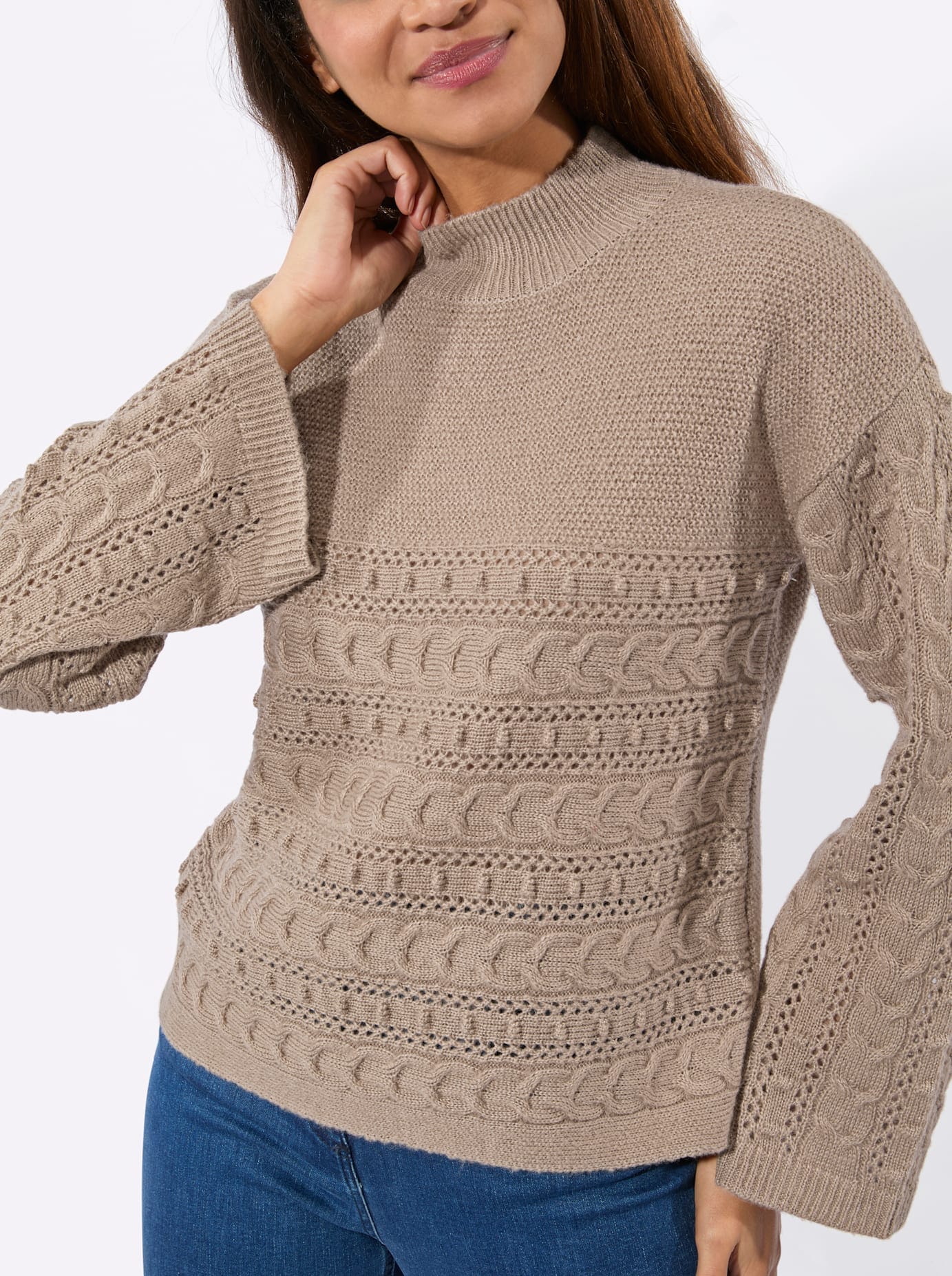 Inspirationen Stehkragenpullover »Pullover«